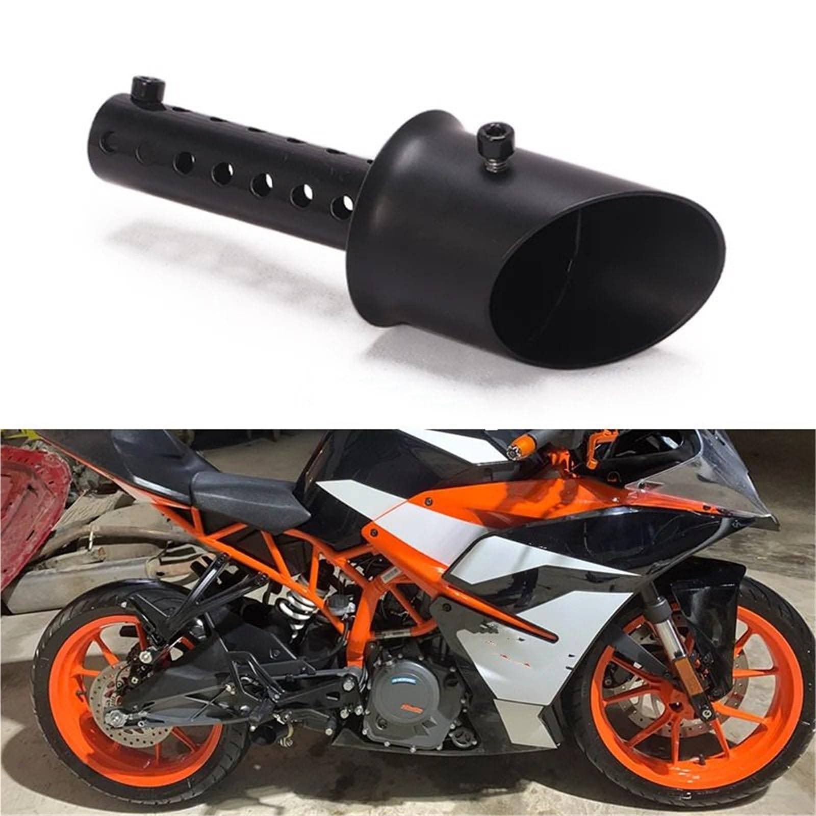Tubo di Scarico Silenziatore Styling della Scarico modificato per Moto Db Killer 250 390 2017 2018 2019 2020 2021 Sistema silenziatore Slip On Nascosto