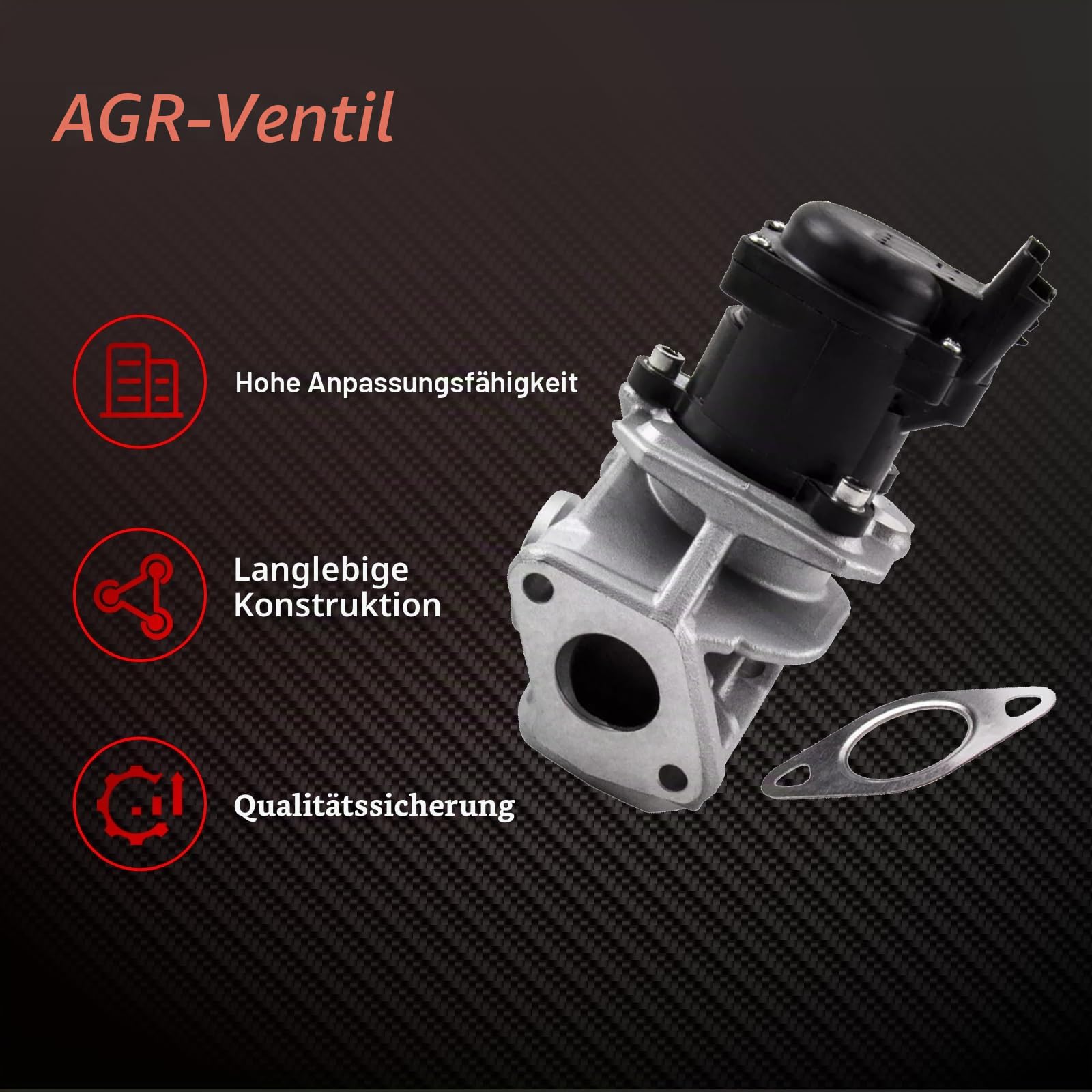 AGR Ventil Ersatz für C-R BERLING-O B9 C3 C4 C5 FIESTA V FOCUS PEU-GEOT 206 307 308 5008 PA-RTNER 1.6 HDi Autozubehör Teil# 1618.59 1618.NR 9649358780 9660276280