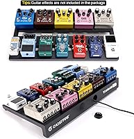 Vista 4 de Pedalera de Guitarra Ghost Fire de Aleación de Aluminio 3.3lb Pedalera de Efectos 22''x12.5'' con Bolsa de Transporte, Serie V (V-STANDARD 2.0)