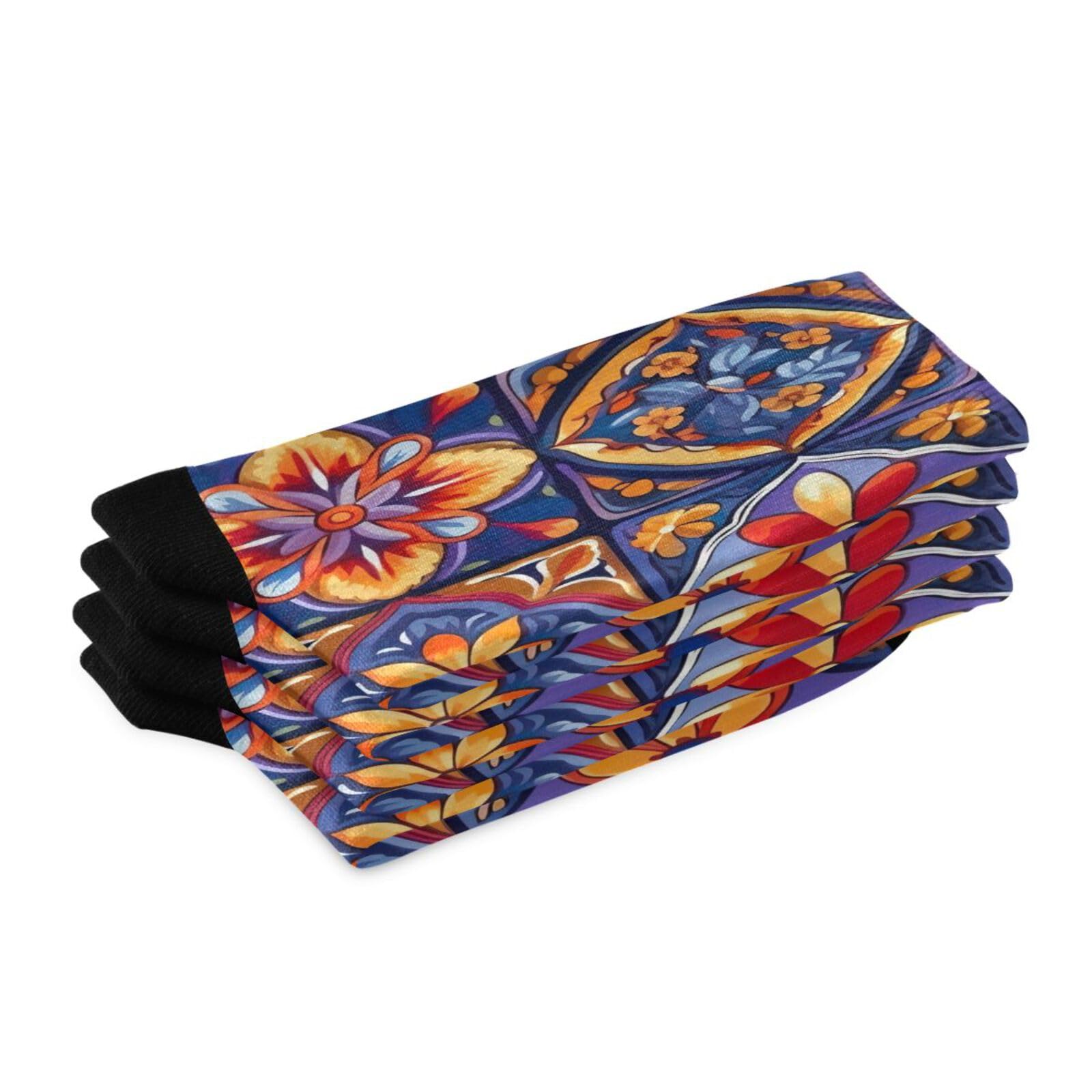 CZXW 1 Pair Mexican Ceramic Tile Crew Socks Breathable Compression Athletic Socks for Women Men Sport Running Cycling