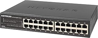 【正规品】 网件 Netgear 交换集线器 24 端口 1G 金属外壳 静音无风扇 厂家 3 年保修 非托管交换机 GS324-200JPS