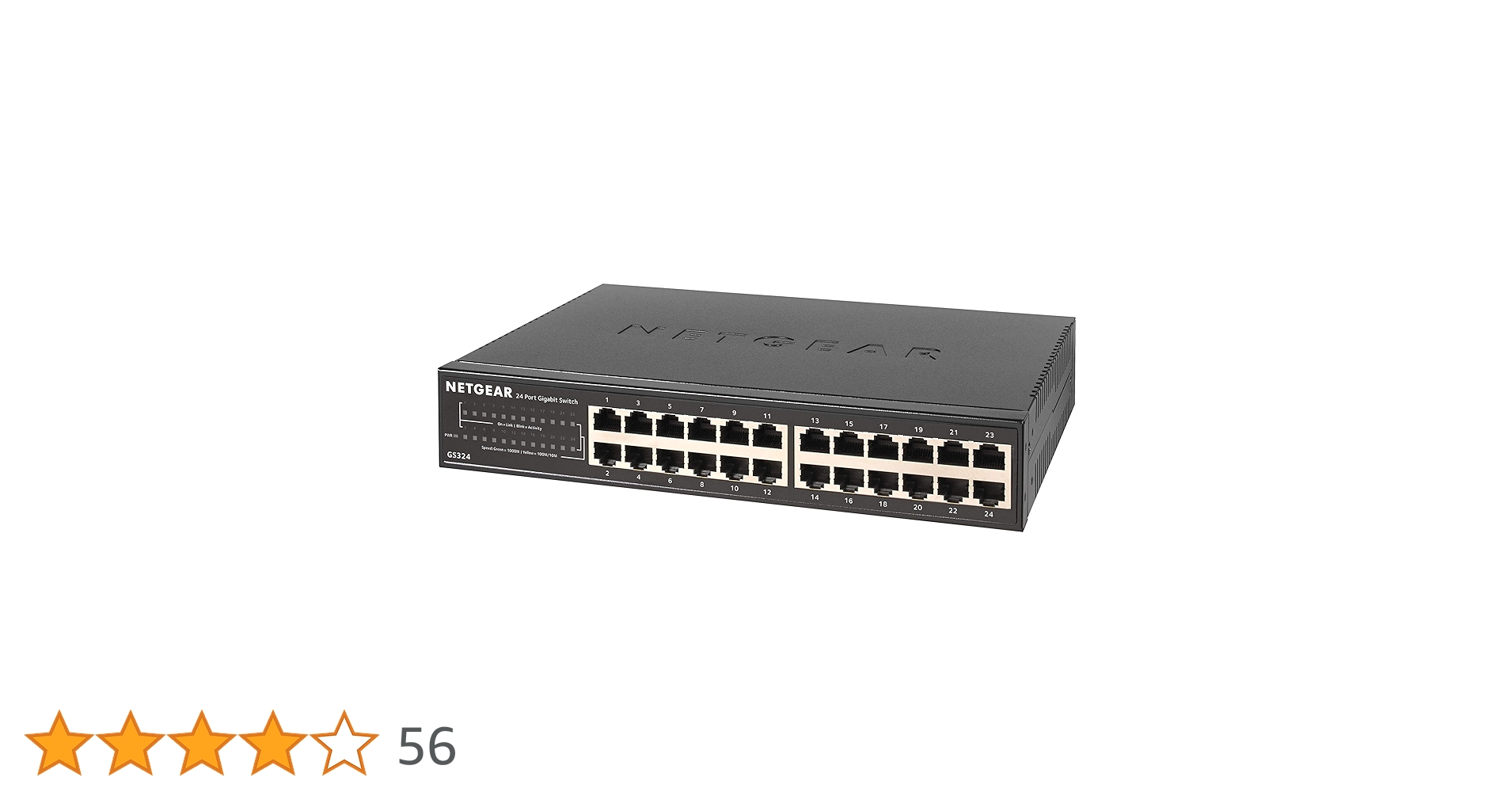 NETGEAR GS324 24ポートスイッチイングハブ GS324｜GS324-200JPS｜ギガ24ポートアンマネージスイッチ