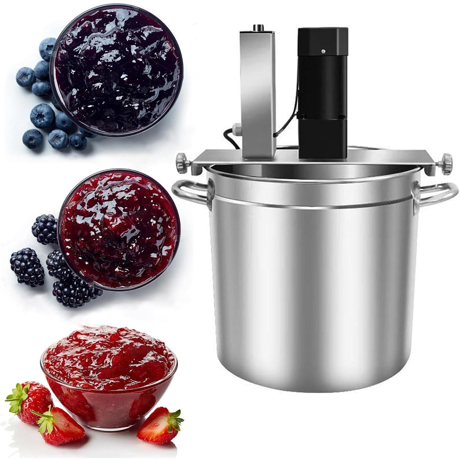 GLJTUO Electric Mixer Machine,Commercial with Adjustable Speed and Scraper Blades for Jam, Sauces, and Food Blending,20l