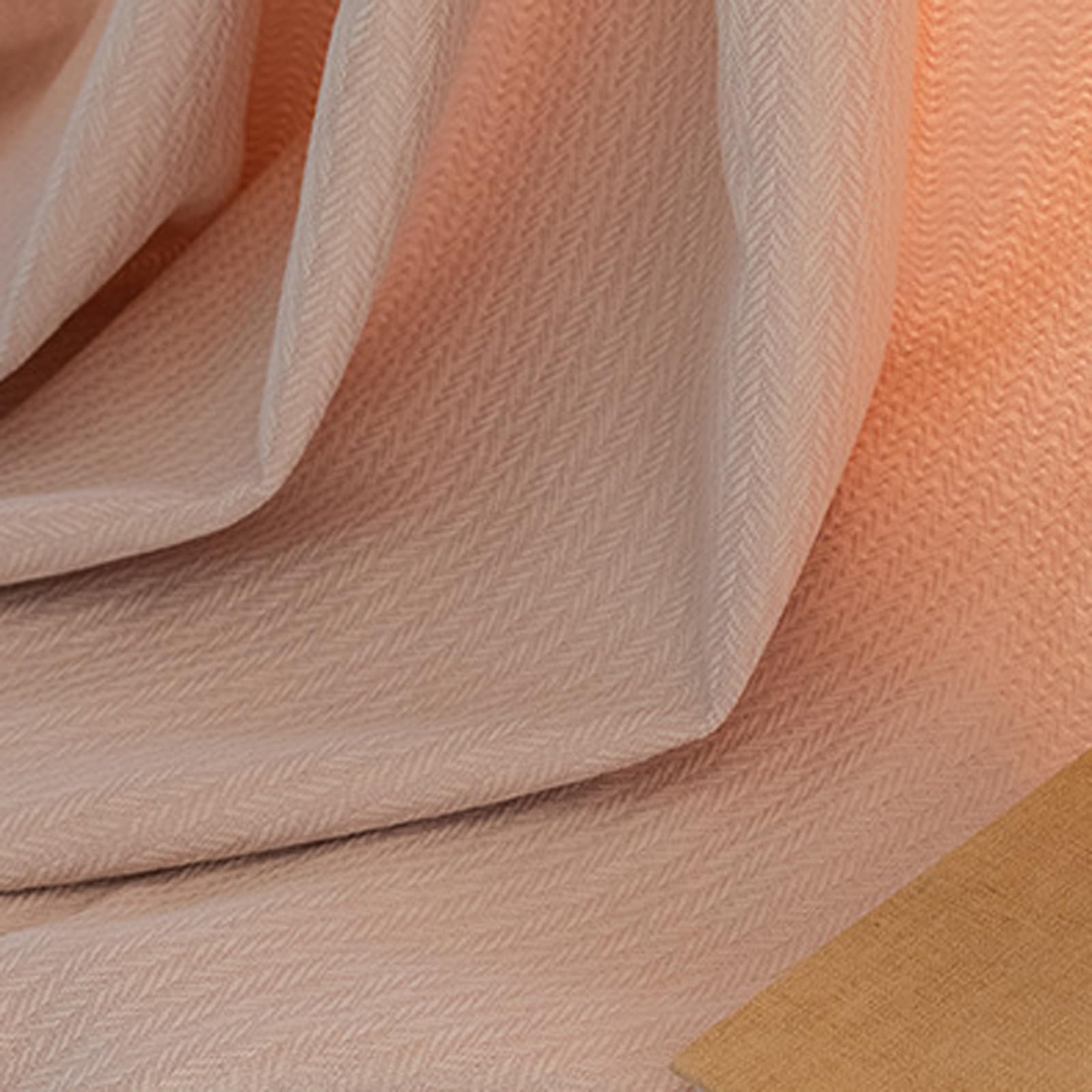 KnSam Vorhang Muster Modern mit Ösen Rose, Einfarbig Verdunklungsvorhänge Extra Breit aus Polyester, 132x244CM(BxH)