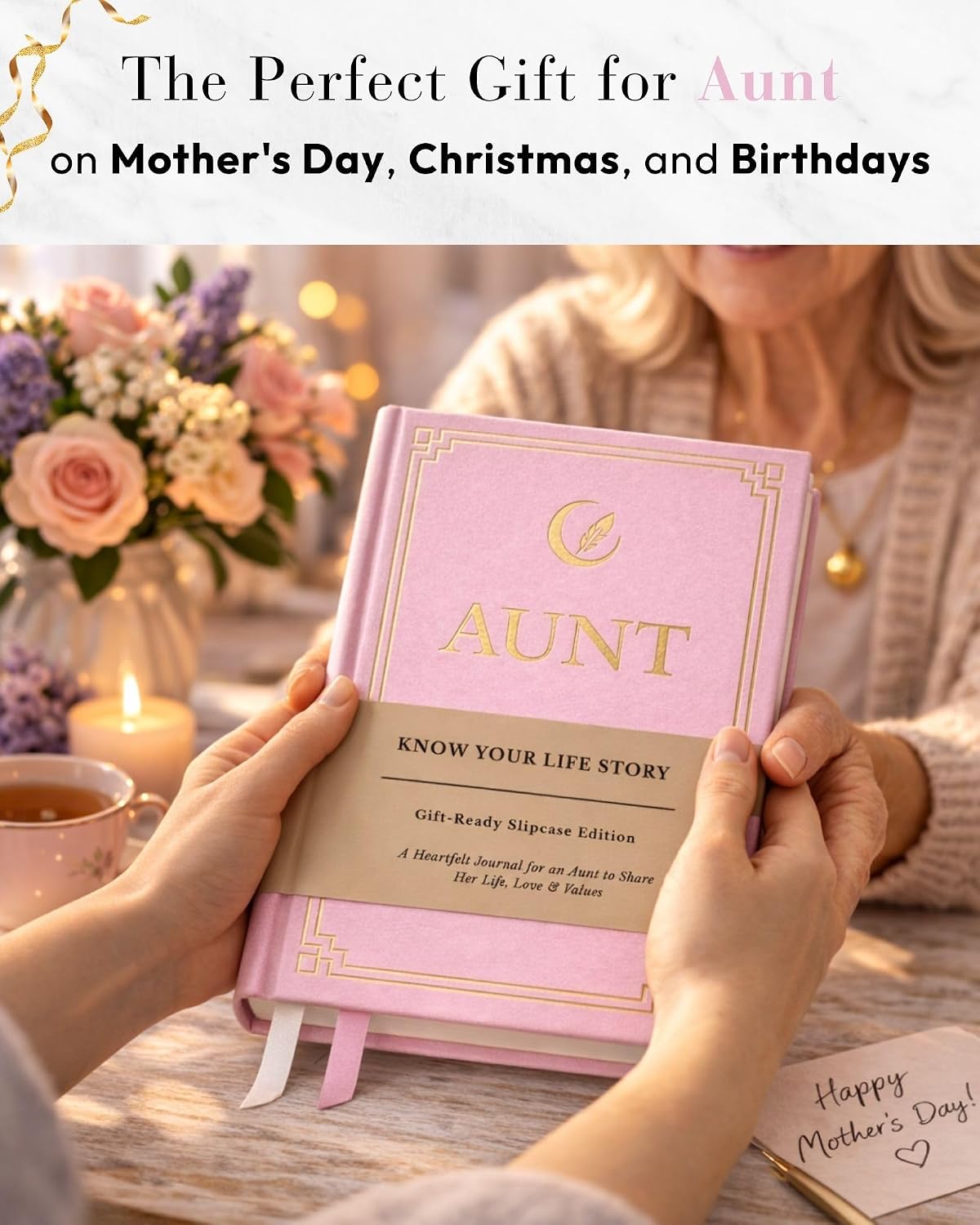 Know Your Life Story®, Aunt Gifts, I Want to Know Your Life Story Leather Journal (Hardcover): Keepsake Gift for Birthday, Mother's Day, and Christmas, A Meaningful Way for Aunt to Share Her Journey & Memories, Book Includes 300+ Prompt Questions