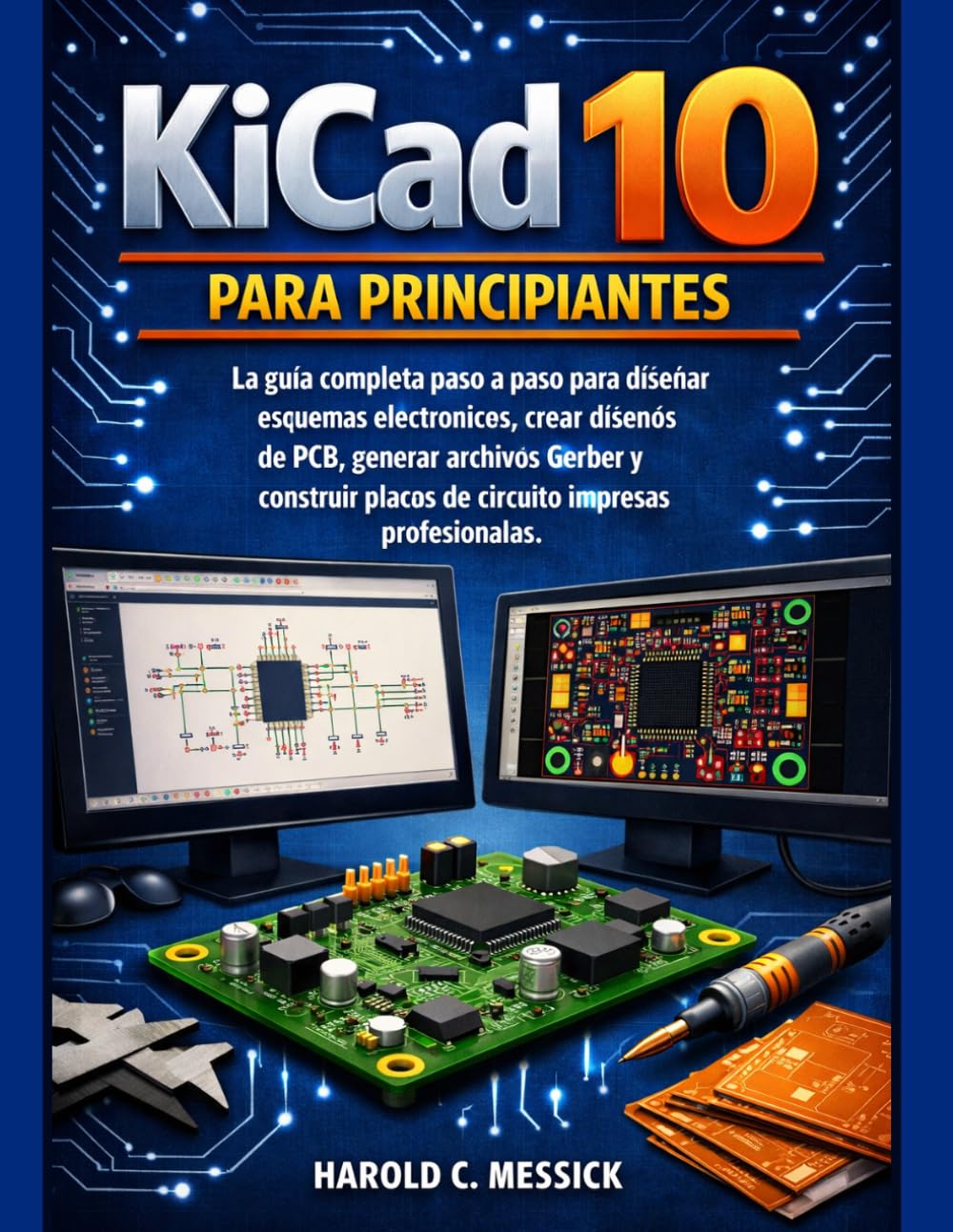 KICAD 10 PARA PRINCIPIANTES: La guía completa paso a paso para diseñar esquemas electrónicos, crear diseños de PCB, generar archivos Gerber y construir placas de circuito impreso profesionales