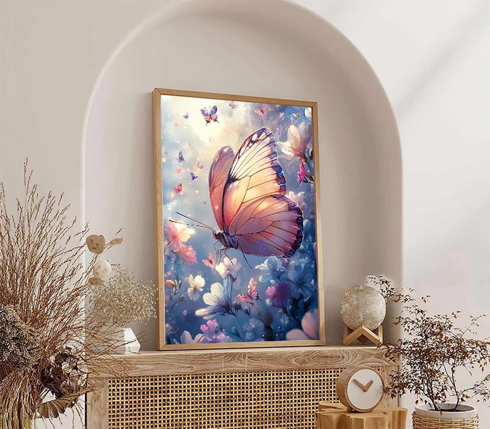 5D Diament Malarstwo Motyl Numer Numeru Dorosły, Diament Malarstwo Dorosły Kwiat, DIY Hobby Kreatywny Zestaw Do Haftu Dorośli, Numer Malarstwo Zestaw Ścieg krzyżykowy, Dekoracja świąteczna 80x110cm
