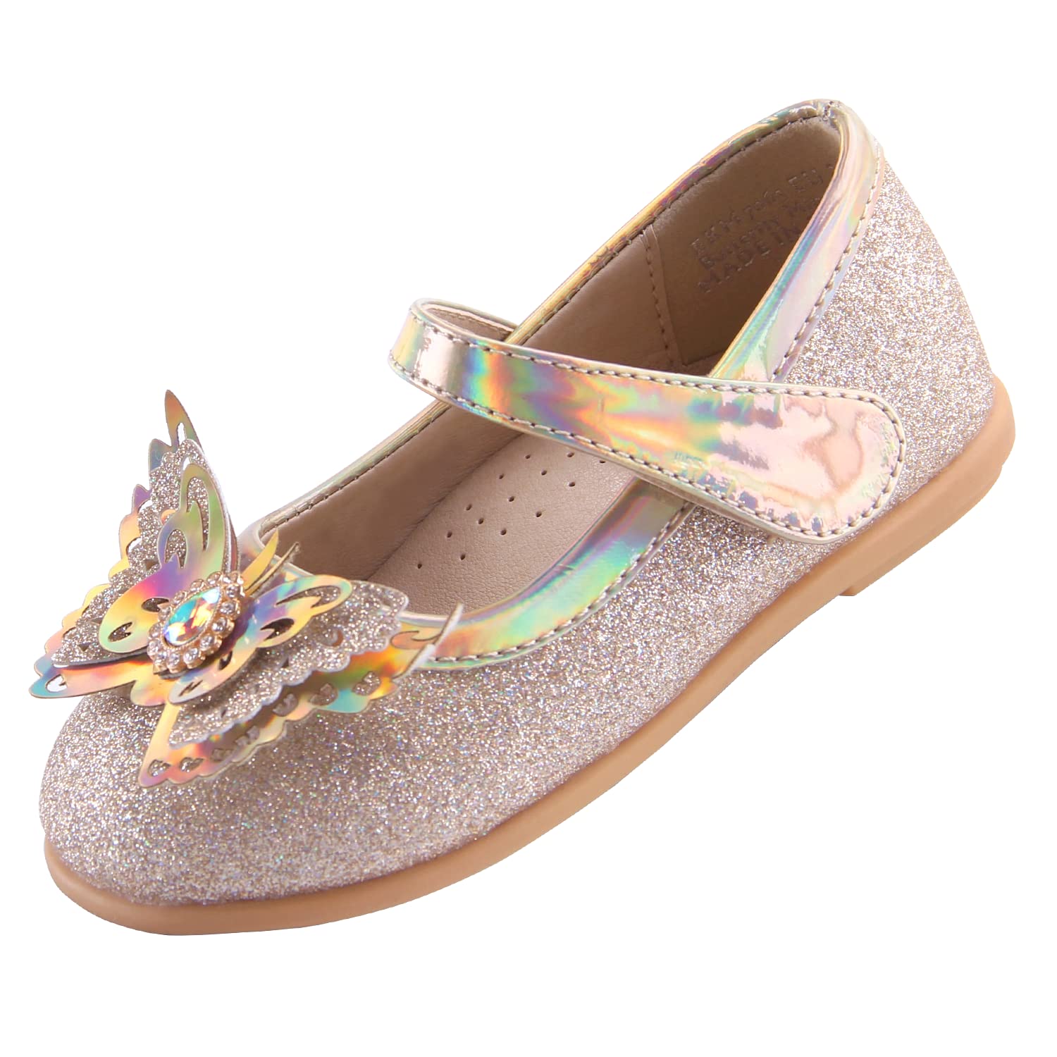 EIGHT KMToddler Girls Dress Shoes Mary Jane Flats Princess Wedding Shoes Ballet Flats