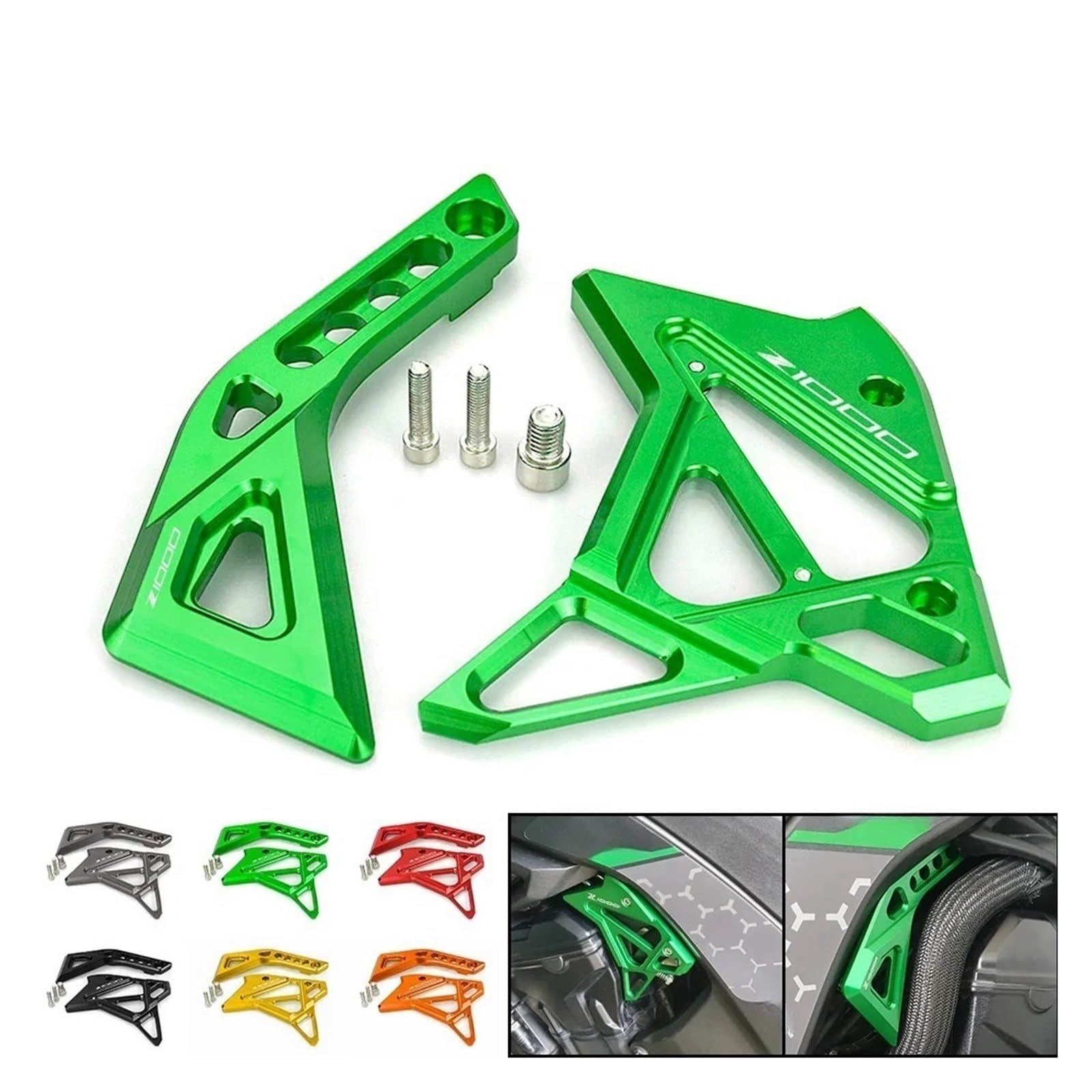 Cubierta Lateral de inyección electrónica EFI de Aluminio CNC for Motocicleta, Protector Decorativo, Accesorios compatibles con Z1000 2010-2021