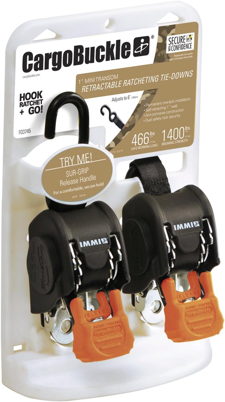 Prоmо Dіѕсоunt Uр Tо 70% оƒƒ CargoBuckle F103745 Mini G3 Retractable Ratchet Tie-Downs, 2-Pack