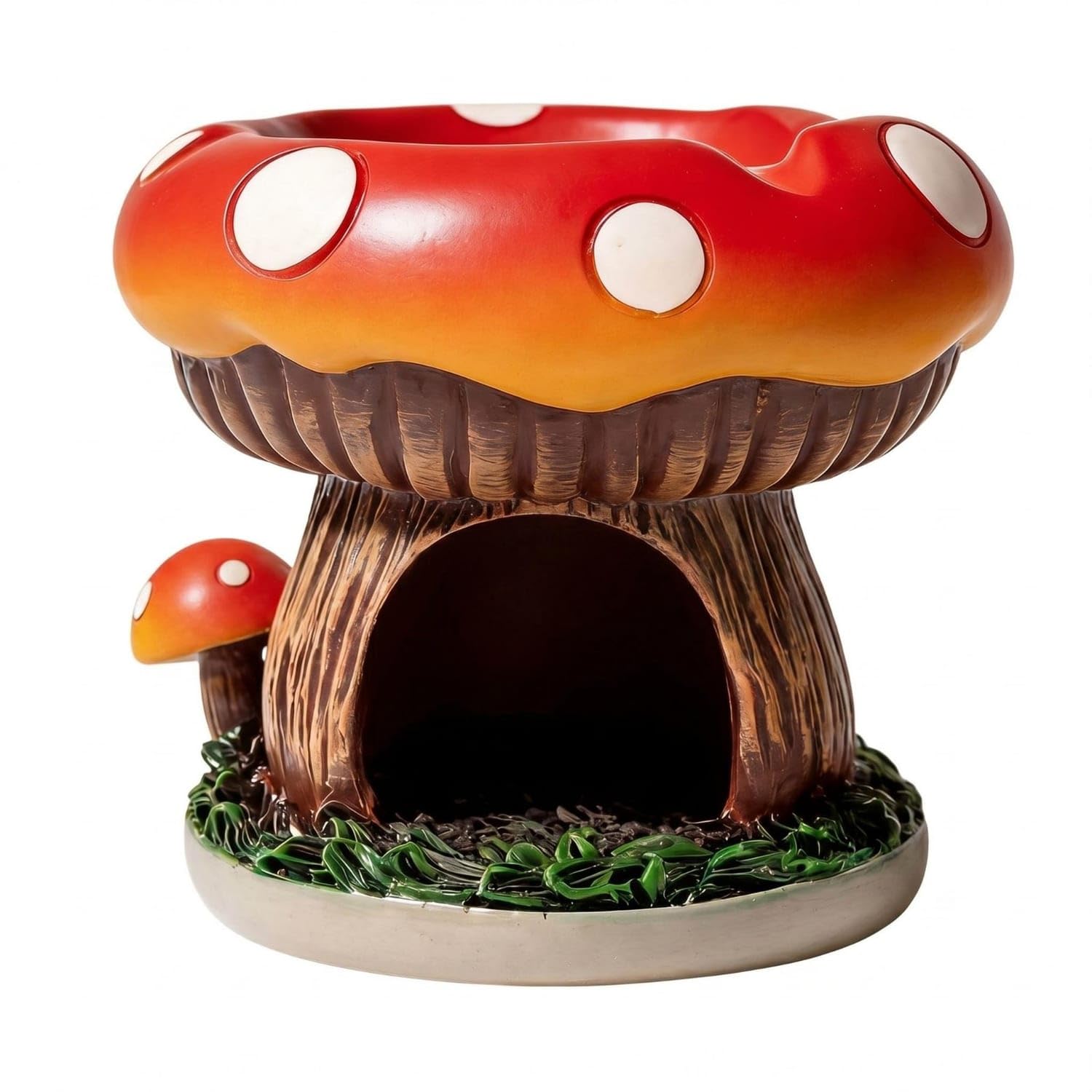Fungus-Shaped Bird Feeder 2 in 1 Decorative Bird Feeder for Outdoor, Yard, Red | Home & Garden | Home D�cor | Decorative Accessories | Ashtrays-image-18