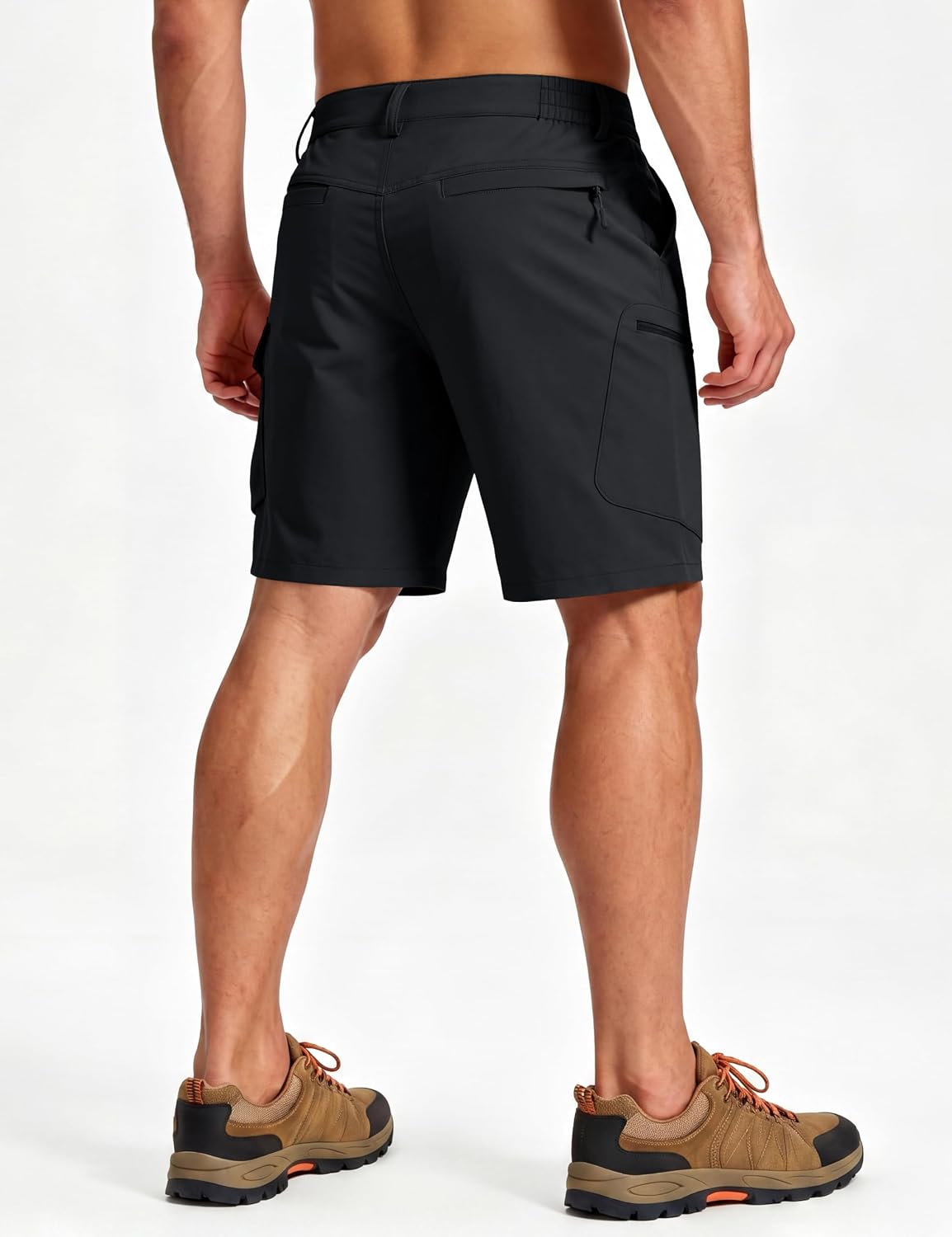 MAGCOMSEN Mens Hiking Cargo Shorts 9" Quick Dry Lightweight Shorts with 7 Pockets Outdoor Work Shorts Fishing Casual