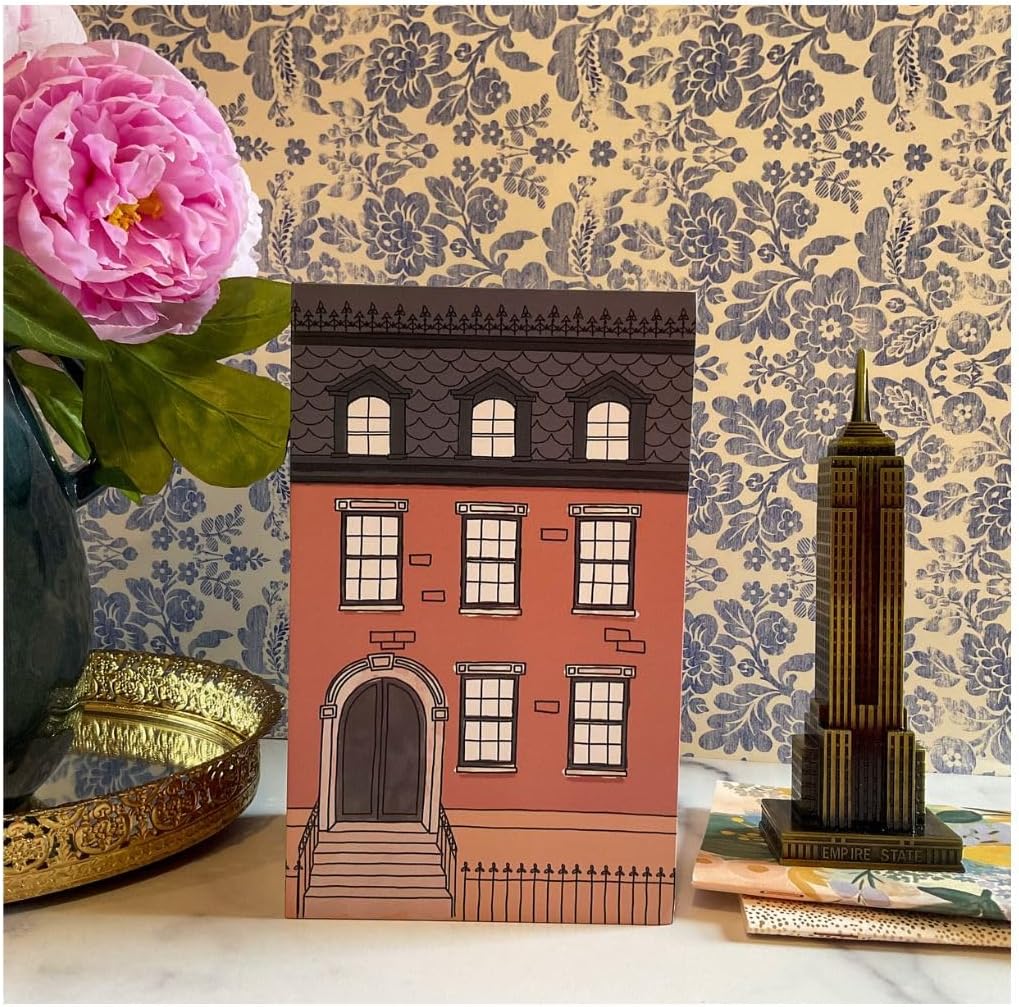 decorative storage box-gift box for women-memory box for keepsakes-New York gift-Brooklyn Townhome-small storage box size: 8”x5”x3.75”