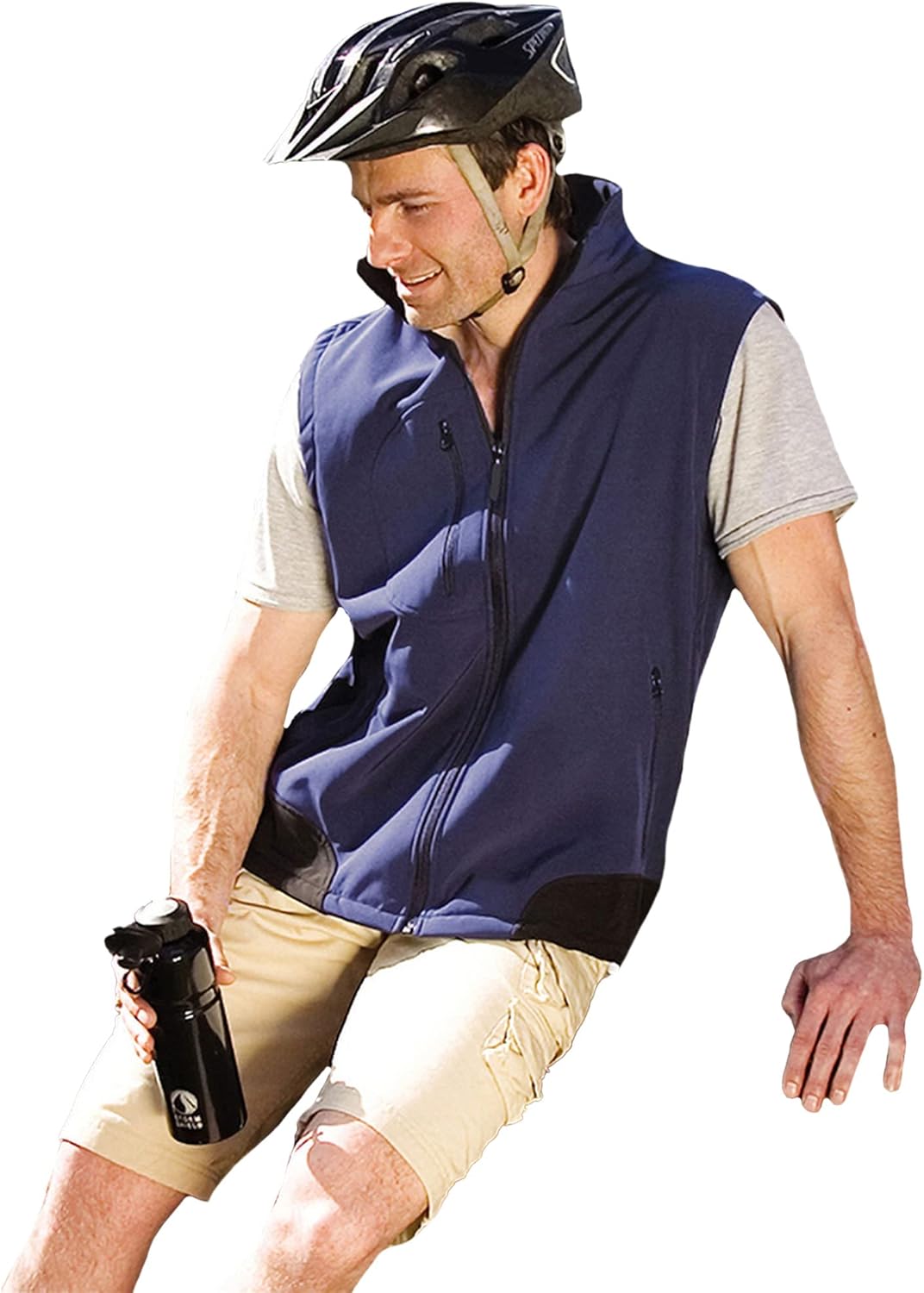 Result Mens Softshell Bodywarmer Breathable Jacket (S) (Bottle Green/Black)