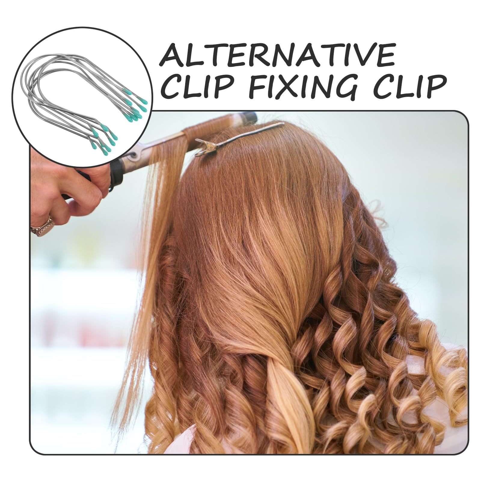 Baluue Electric Heating Curling Clips U-Shaped Hair Curler Roller Replacement Pins for Secure Styling at Home and Travel - Image 3