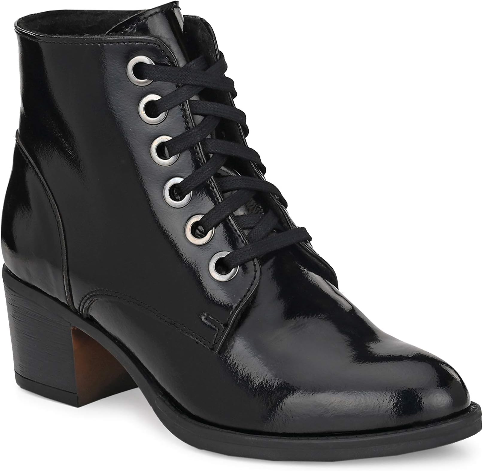 DelizeWomen's Black Ankle Booties