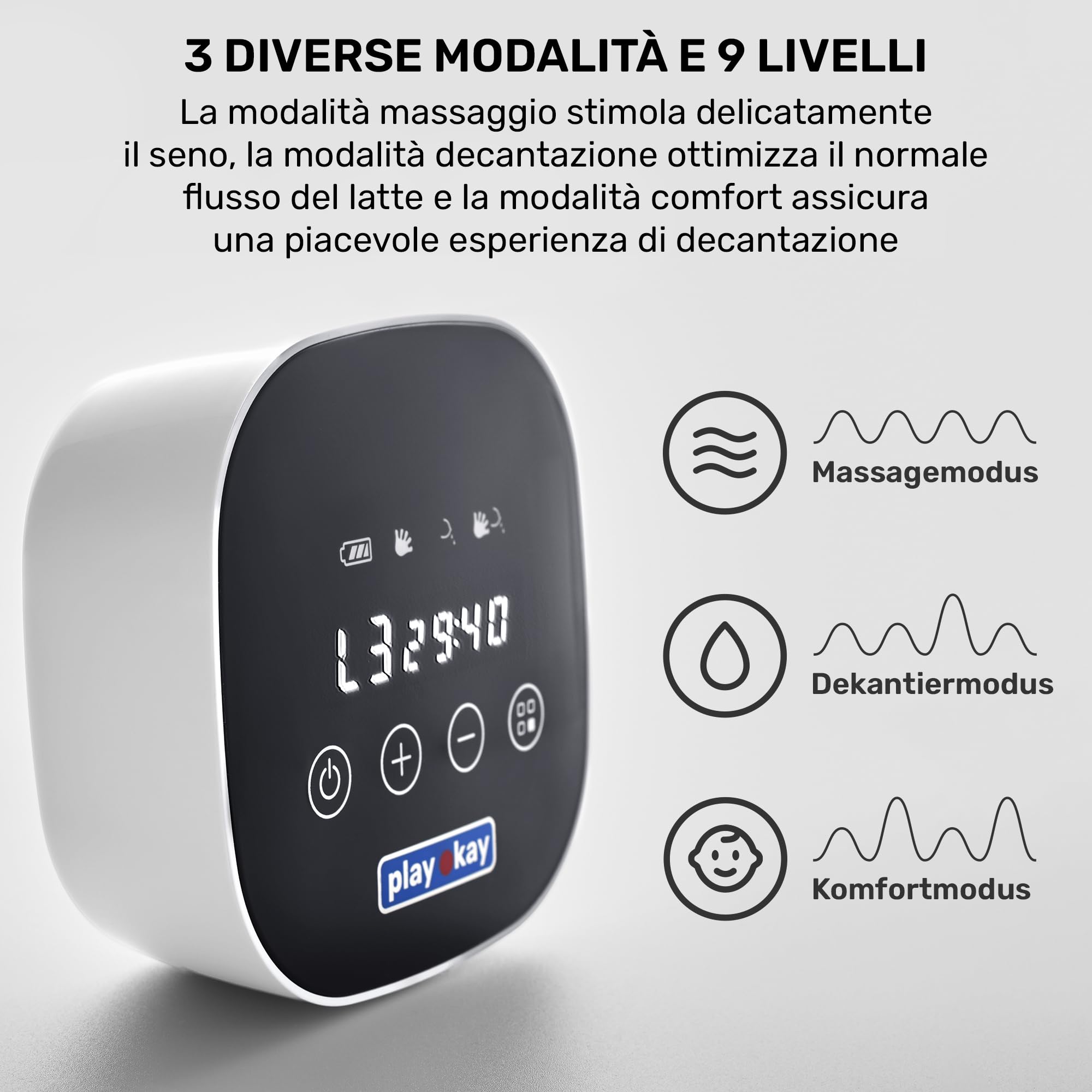 Tiralatte Elettrico - Tiralatte Elettrico Indossabile - Neonato Accessori Utili - Portatile Tiralatte per Latte Materno - Tiralatte Doppio con 3 Modalità e 9 Livelli - Wireless Tiralatte Mani Libere