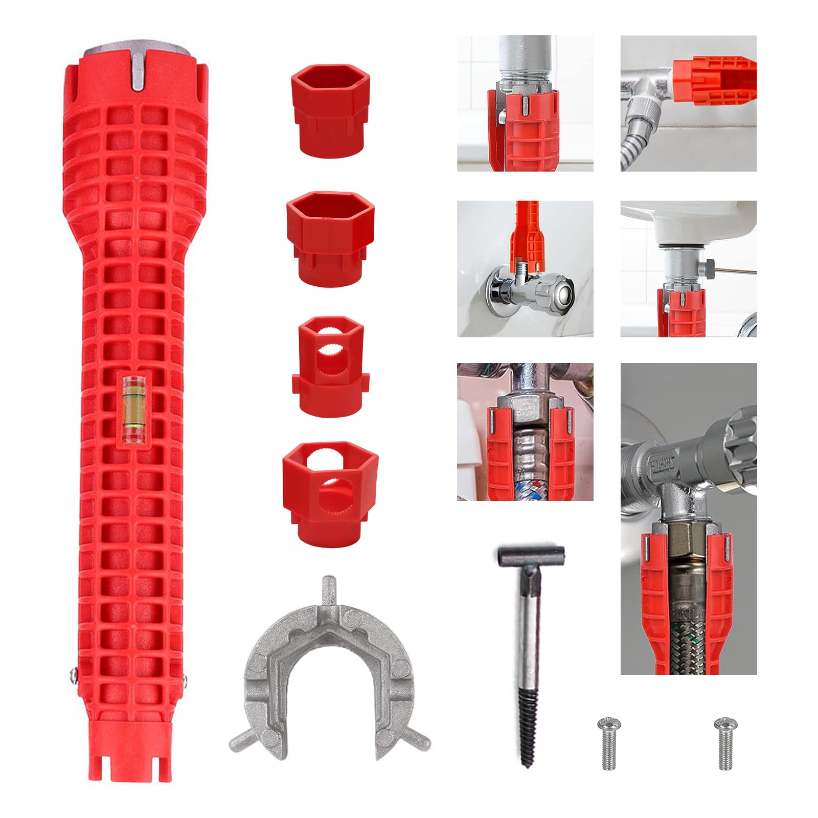 Photo 1 of **MISSING PARTS**
Tap Spanner Tool, 14-in-1 Multi-Functional Faucet Wrench, Comfortable Grip, Anti-Slip, for Sink, Bathroom & Kitchen Plumbing, Faucet Installation, Plumbing Repair Kita