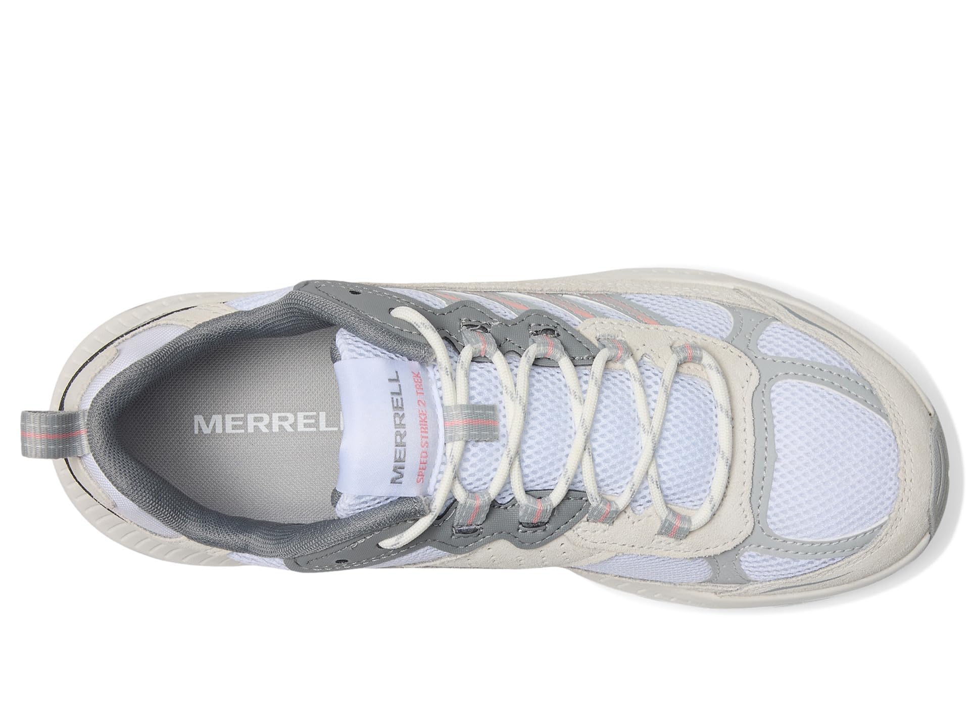 Merrell Women's Speed Strike 2 Trek Hiking Shoe, White/Soft Coral, 7.5