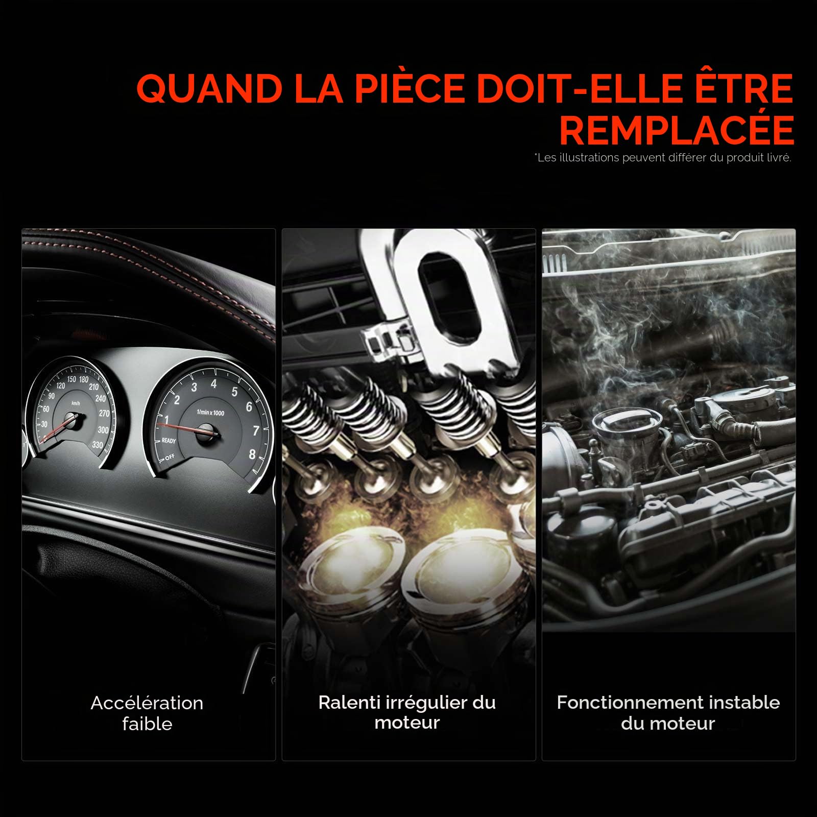 Frankberg Capteur de pression différentielle d'échappement, 3 broches | 223650901R; Compatible avec: Autobus NV200/Evalia, Pulsar Hatchback C13, M.e.g.a.n.e IV Hatchback B9A/M/N