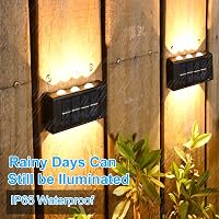 flintronic Napelemes Kültéri Lámpa Szett - IP65 Vízálló Fali Világítás, Állítható Fel-Le Fényszórás, 12 LED, Érintésvezérelt, Kerthez, Teras 3