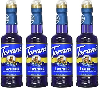Torani Lavender Syrup, Sugar Free, Kosher, 12.7 Fluid Ounce (Pack of 4)