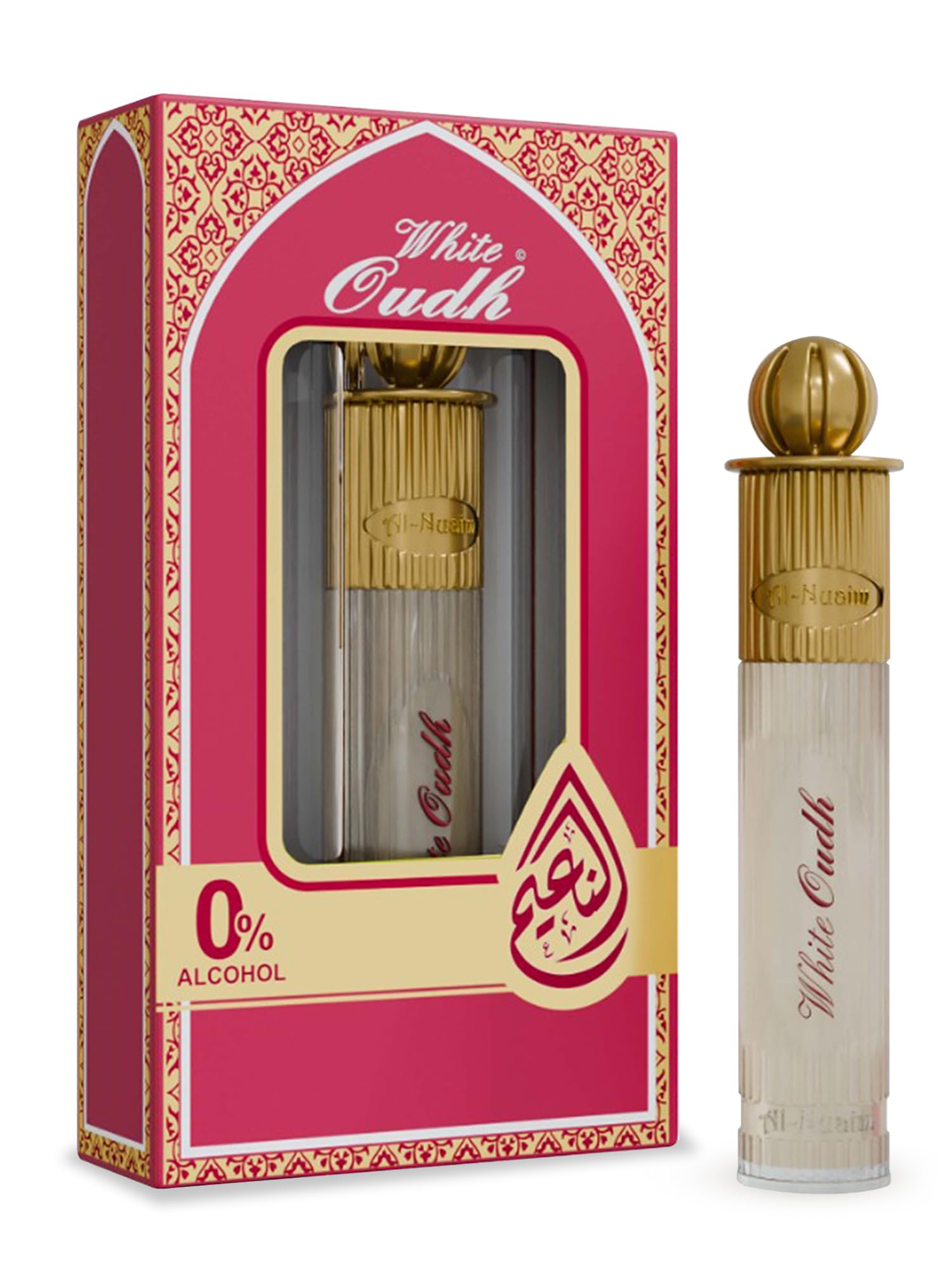 Al Nuaim Silver Series | White Oudh Alcohol Free Attar For Men - 6ml | Precious Oudh Blend | Aromatic Sensation |Long-Lasting Fragrance