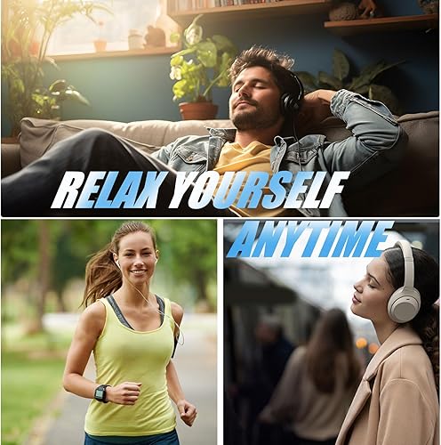 Miniatura 7 de Reproductor de música MP3 Bluetooth con tarjeta TF de 64 GB, mini reproductores MP3 portátiles con altavoz y auriculares, compatible con reloj