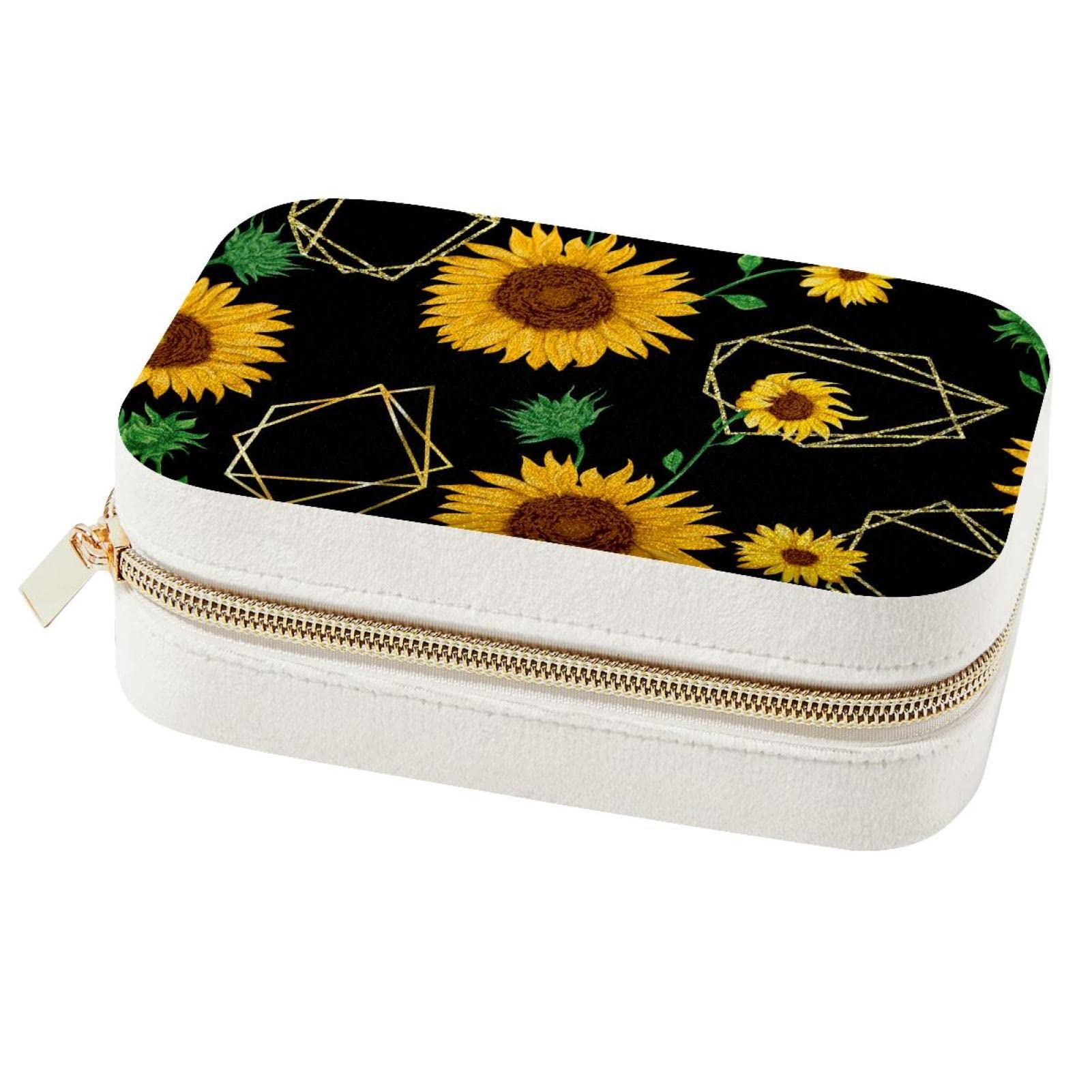 Organiseur bijoux voyage tournesol pour vos week-ends