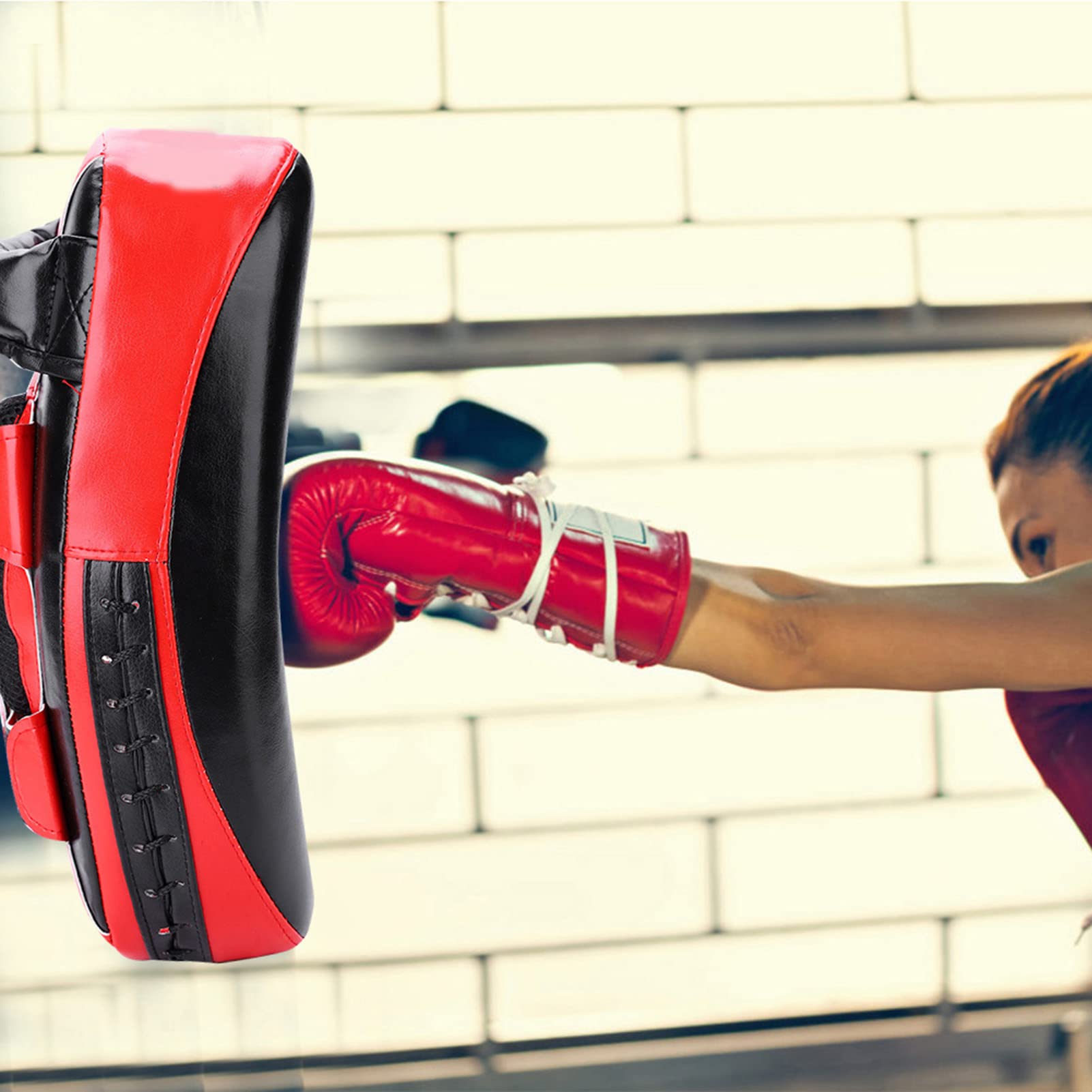 Muay Thai Boxeo Kicking Curve Pad Mano Pies Objetivo Golpear Señal de Entrenamiento