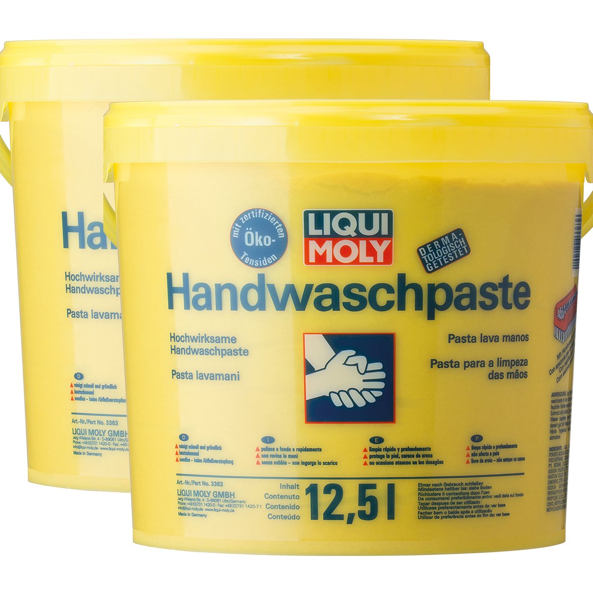 2x LIQUI MOLY 3363 Handwaschpaste Handreiniger 12L