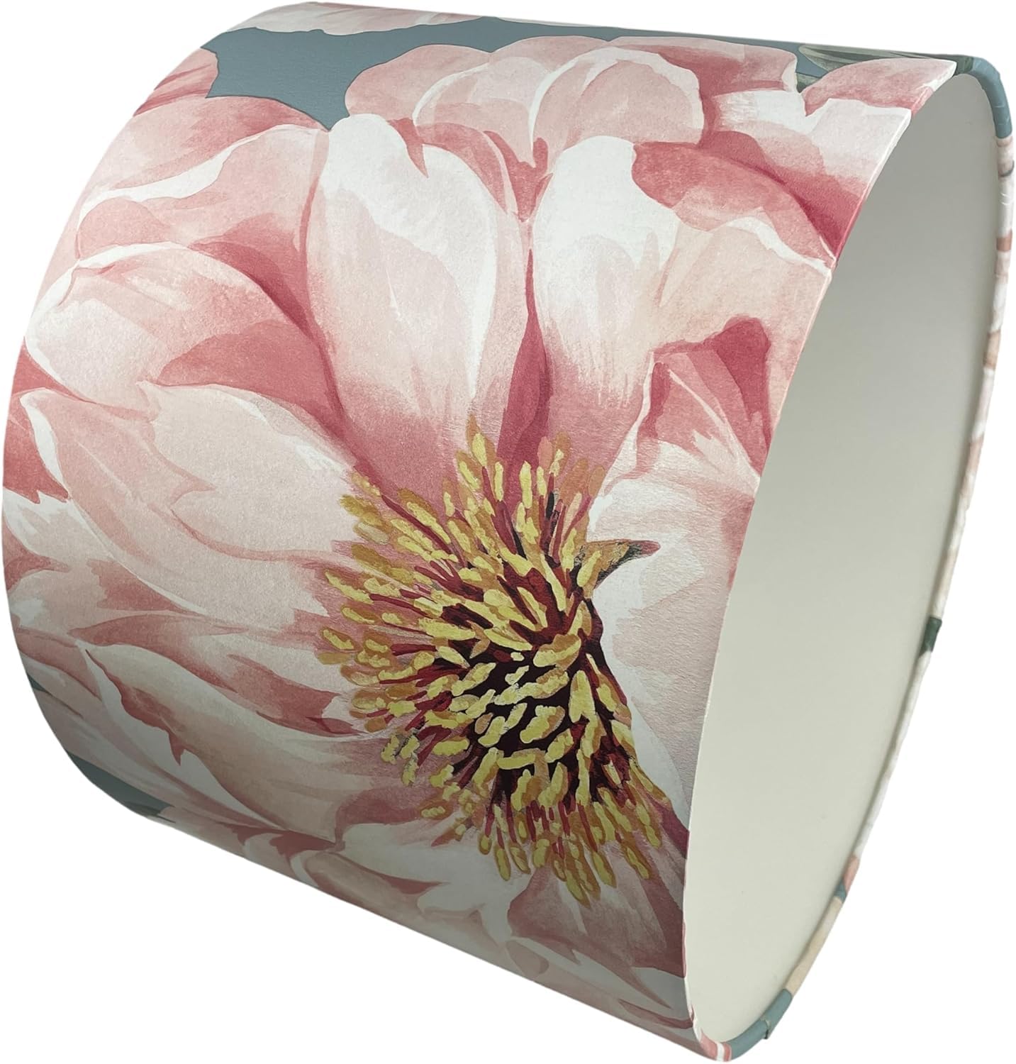 Floral Lampshade – Pink Flower Light Shade for Ceiling or Table Lamps, Elegant Home Decor, Perfect for Living Room, Bedroom, Dining Room, or Nursery