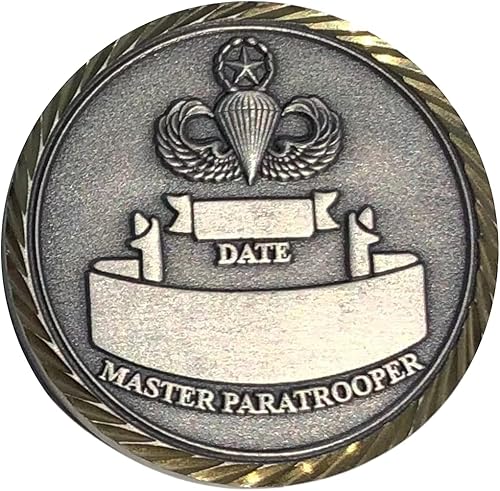 Miniatura 2 de Moneda de desafío de paracaidista maestro aerotransportado del ejército de los Estados Unidos