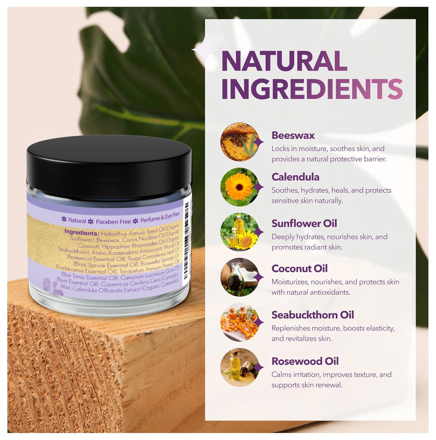 Vulva Balm & Organic Vaginal Moisturizer for Women: Natural Vulva Moisturizer & Vulva Cream for Dryness on Intimate Skin - NON Estrogen Cream - Perfect for Menopause & Shaving Rash Relief - Image 3