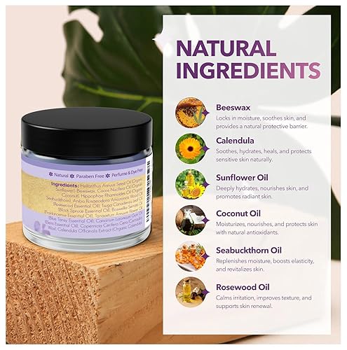 Miniatura 3 de Bálsamo Vulva y Hidratante Vaginal Orgánico para Mujeres: Crema hidratante natural de vulva y crema de vulva para la sequedad en la piel íntima