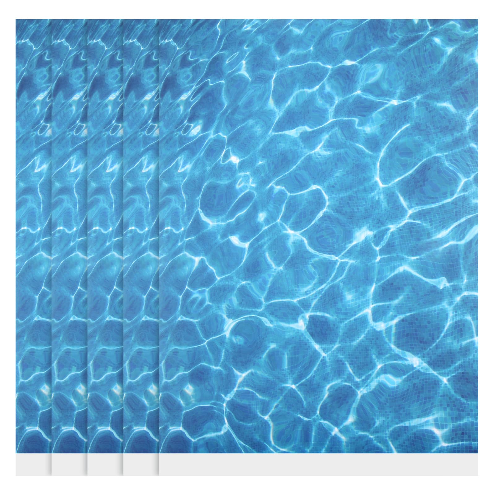Photo 1 of Psiriol 5Pcs DIY Ripple Water Effect Sheet, 11.8 X 8.7 Artificial Water Wave Effect Stickers, Floorboard Paper Sticker with Adhesive Backing for Lake Scene Home Sand Table Model Decoration