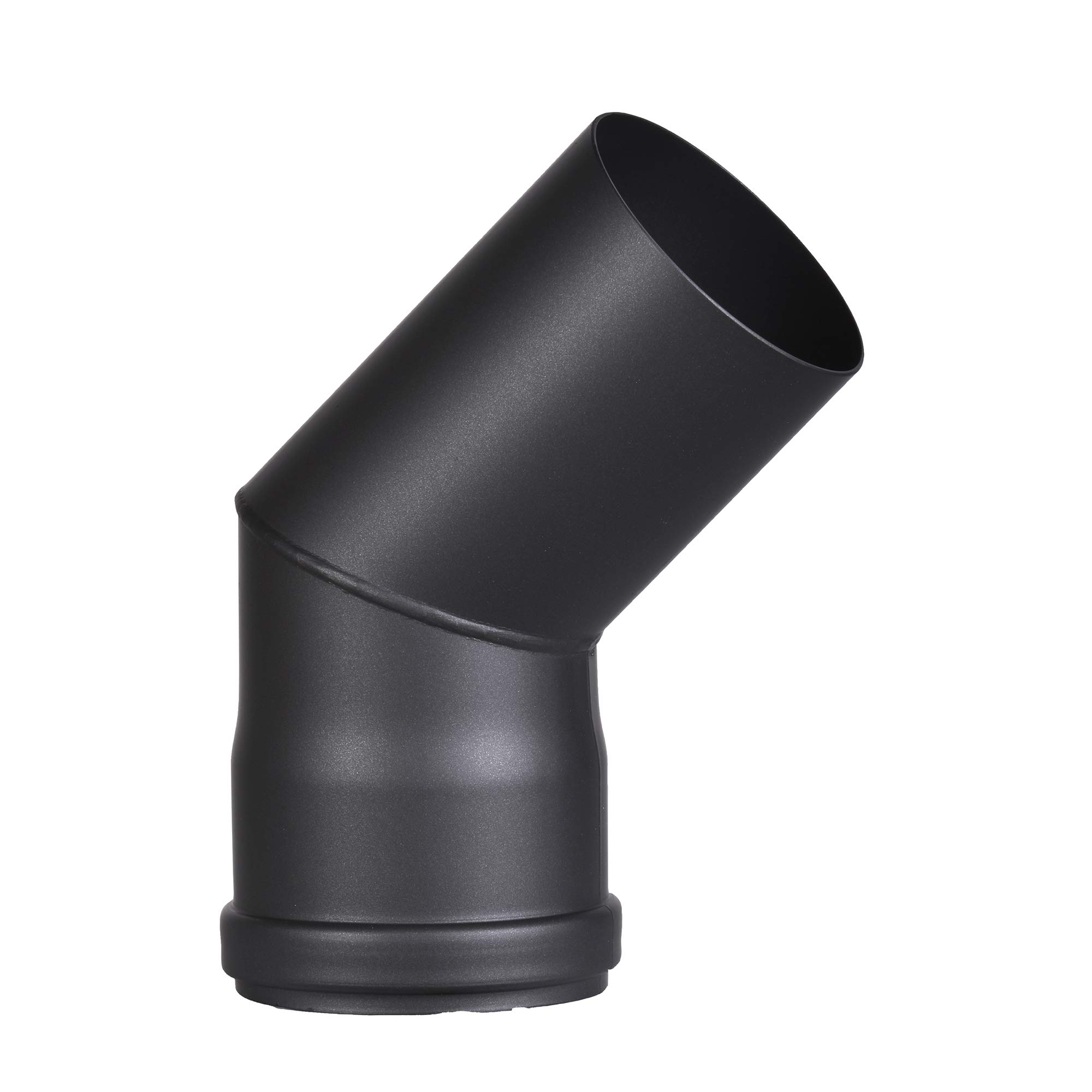 Firefix Schwarz R80/B45 Pellet Stove Pipe Bend