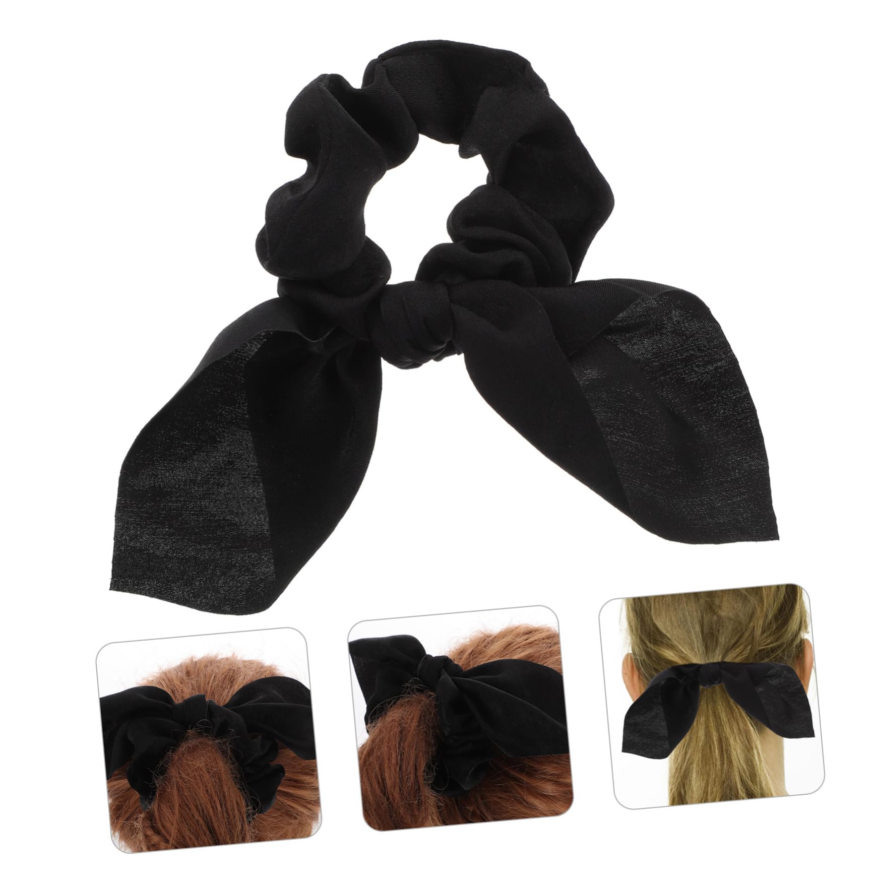 minkissy 30pezzi Elastici Per Con Orecchie Di Coniglio e Fiocco Accessori Per Acconciature Eleganti e Pratici Per Donne e Ragazze