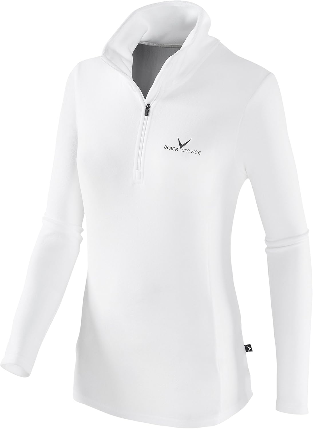 Black Crevice Femme Skirolli Chemise Fonctionnelle Avec Fermeture Éclair., Multicolore (Blanc/Noir), 40 Taille Fabricant 38 EU