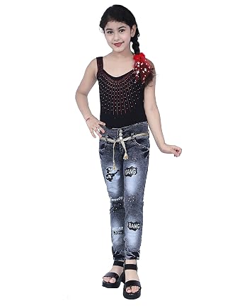 Buy KUNDAN Girl's Slim Fit Jeans (Pack 