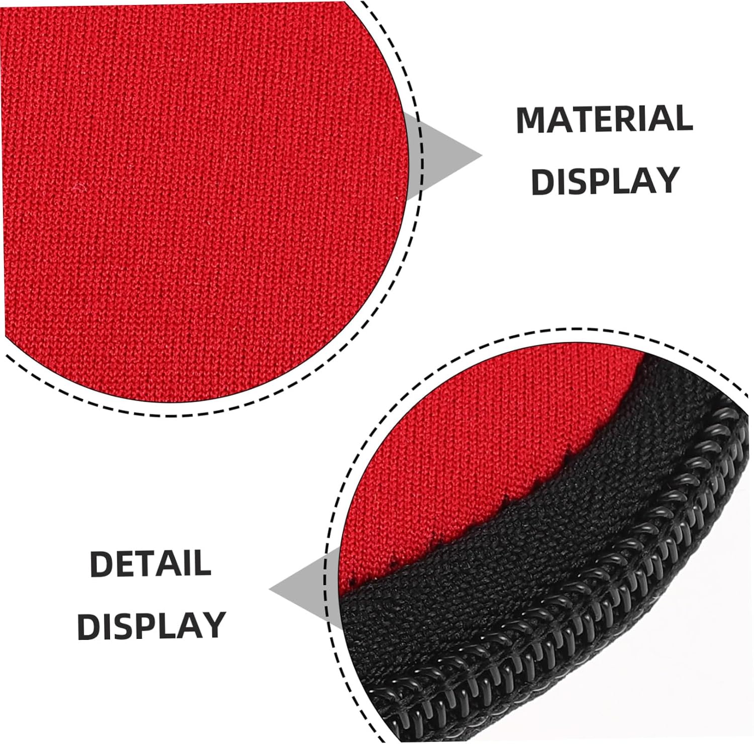 Toyvian 2pcs Racket Cover Shockproof Neoprene Sleeve Bag for Beach Racquets Lightweight Storage with Zipper for Optimal