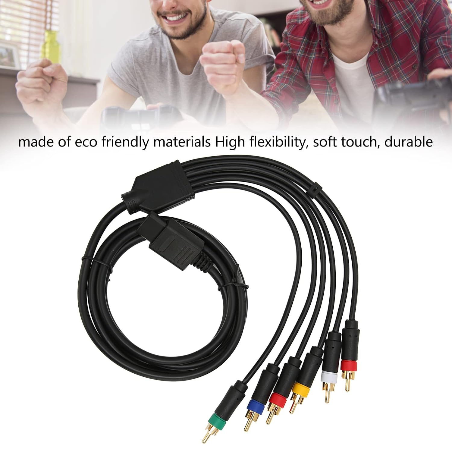 ciciglow High Flexibility RGB RGBS Composite Cable Cord with 4 BNC Heads for NGC N64 SFC SNES image 3
