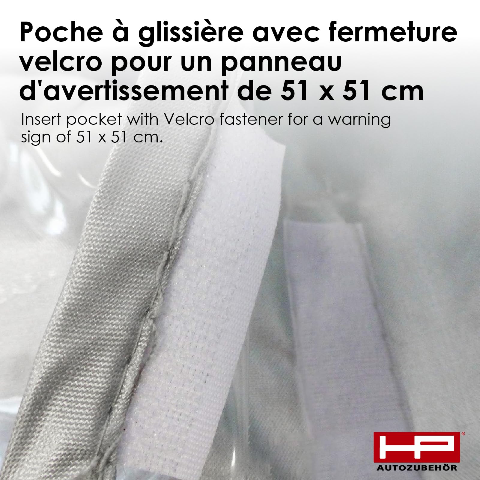 HP Autozubehör 18158 Housse de vélo avec Poche pour Tableau d'avertissement Argenté