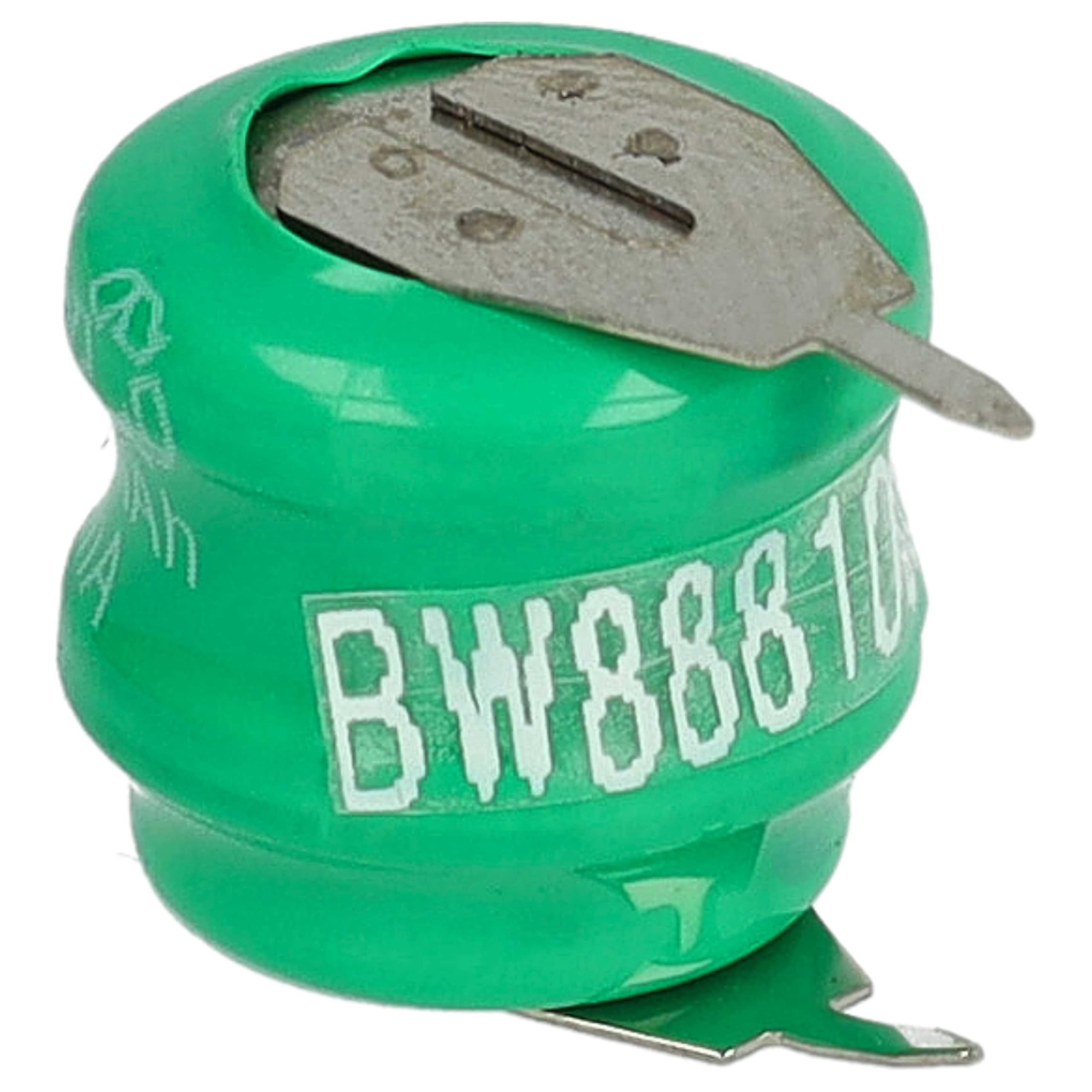 vhbw 100 x wymienna bateria guzikowa NiMH typ V40H 2 piny 40 mAh 2,4 V nadaje się do modeli akumulatorów, lamp słonecznych itp.