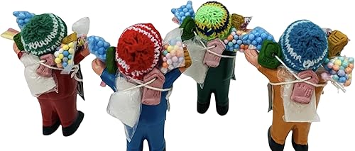 Miniatura 4 de Zoeartcrafts Muñeca Ekeko, Muñeca del Dios de la Abundancia Hecha a Mano para Prosperidad y Buena Suerte, Decoración del Hogar, Perú y Bolivia,