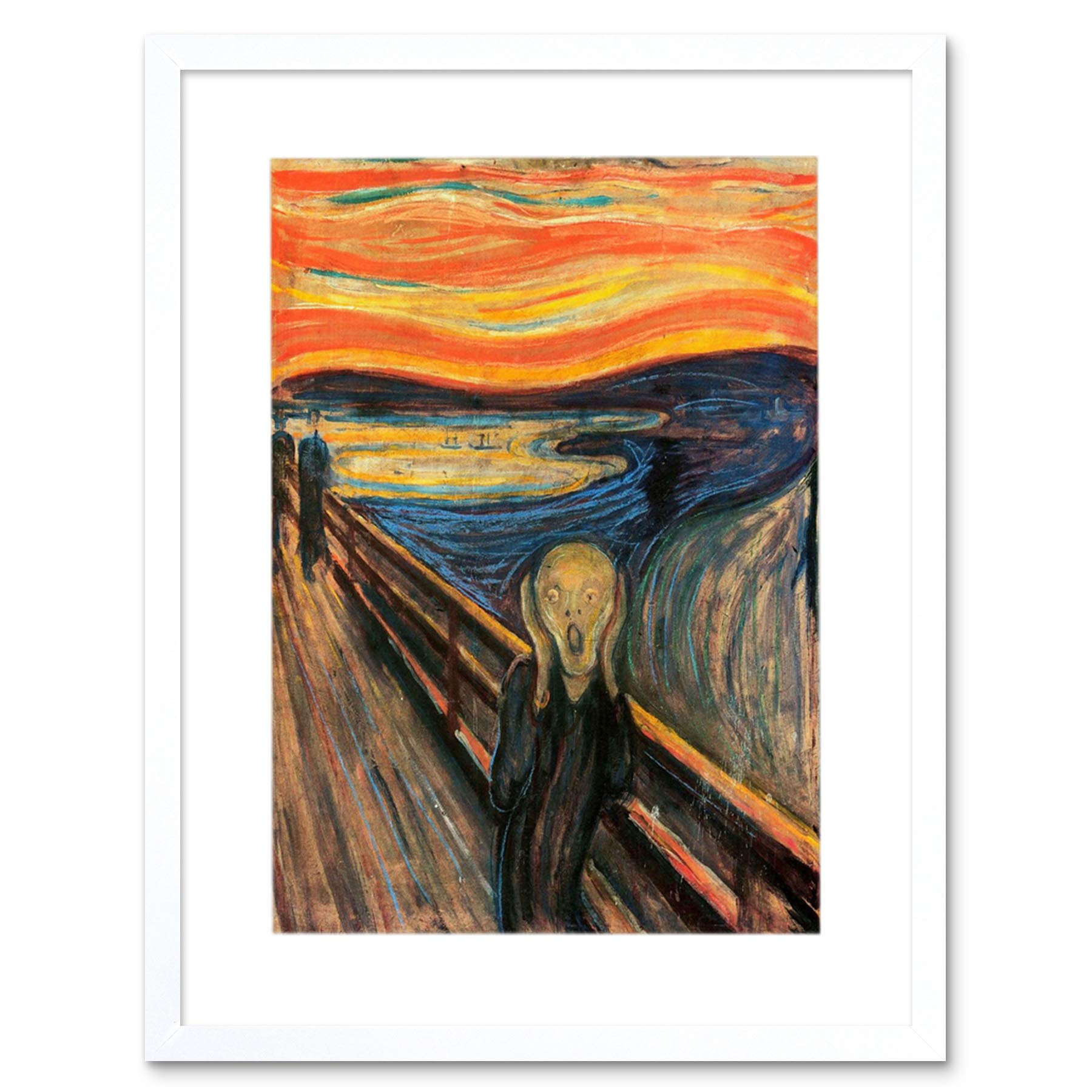 Wee Blue Coo Edvard Munch Scream Painting Frame Art Print Picture F12X301