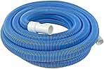 Poolmaster Manual Pool Vacuum Hose – 30 Ft x 1-1/2” for Inground & Above Ground Pools – Not for Automatic Cleaners – Kink-Free, Heavy Duty Pool Cleaner Hose with Swivel Cuff – Made in USA