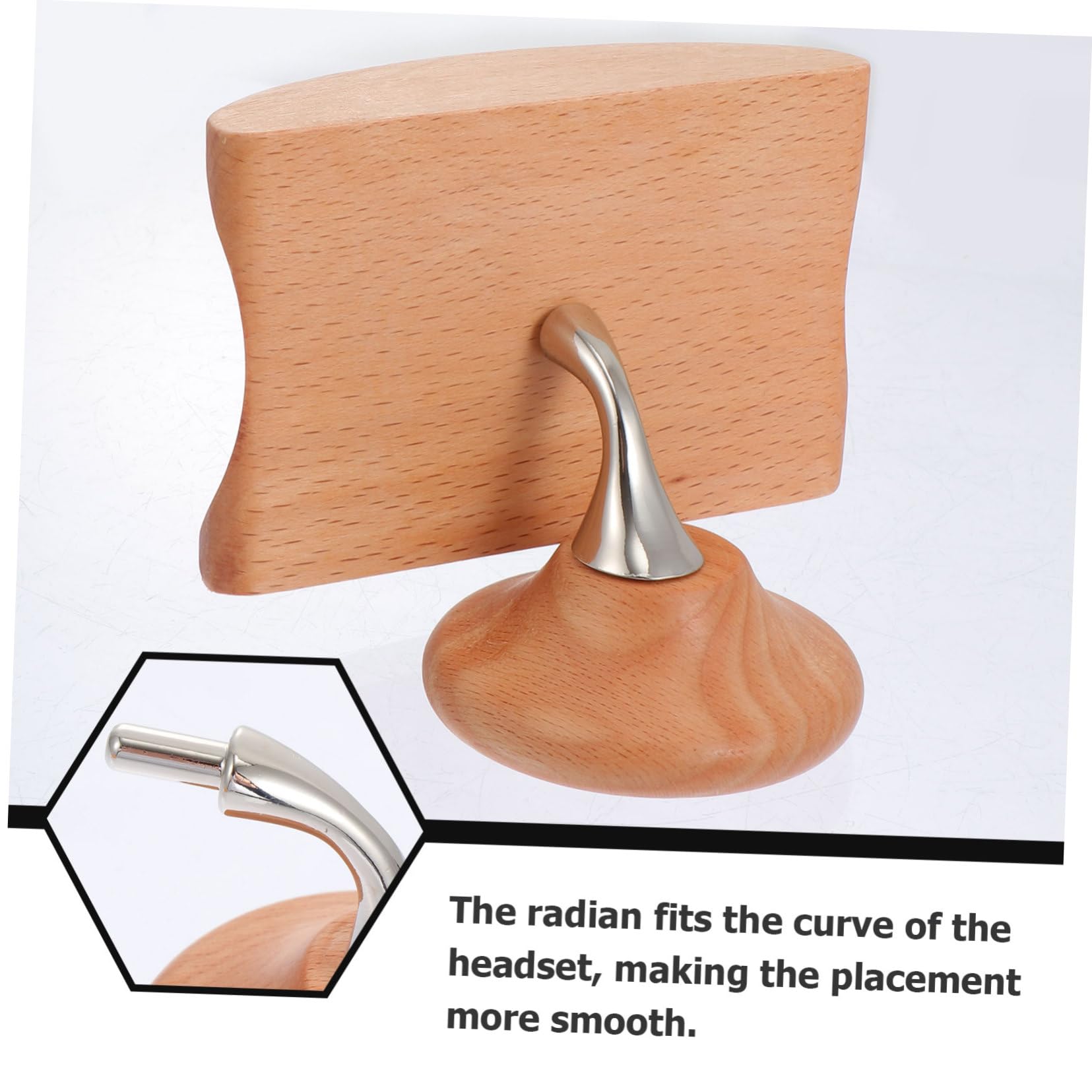 2sätze Headset Halterung Aus Holz Für Wandmontage Praktischer Kopfhörerständer Zur Aufbewahrung Für Büro Schlafzimmer Und Gaming-Bereich