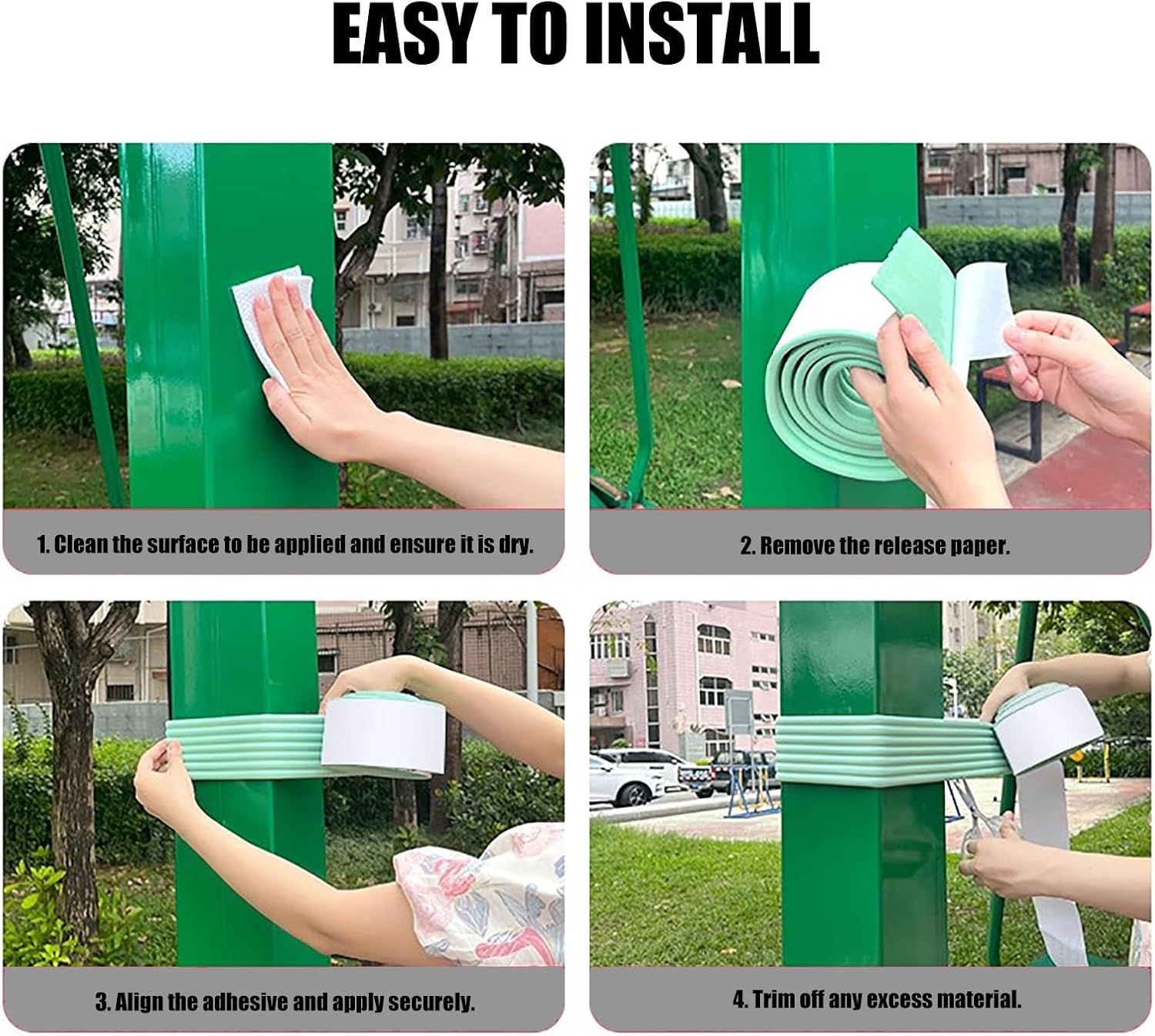 Basketball Pole Padding Outdoor, Garage Pole Padding, Wrap Around Pole Pads to Protect Cars/Pipes, Multiple Colors and Sizes Column Wraps