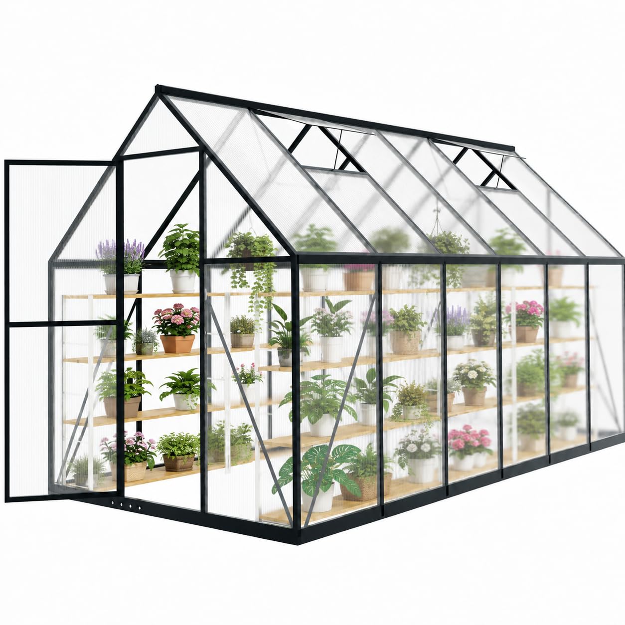 HOOYEAH 6x12 Polycarbonate Greenhouse